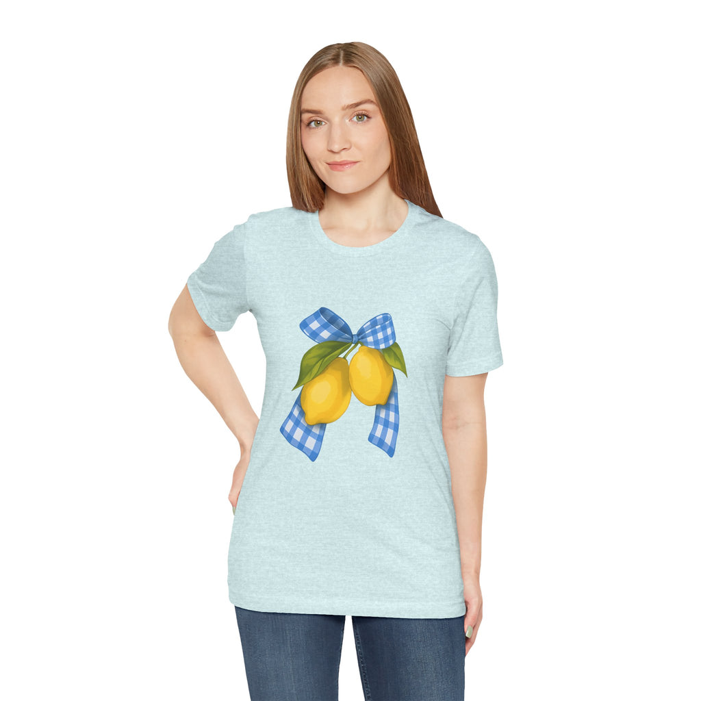 Lemon Blossom Unisex Tee - Summer Vibes, Farmhouse Style, Gifts for Her, Casual Wear, Garden Party Attire