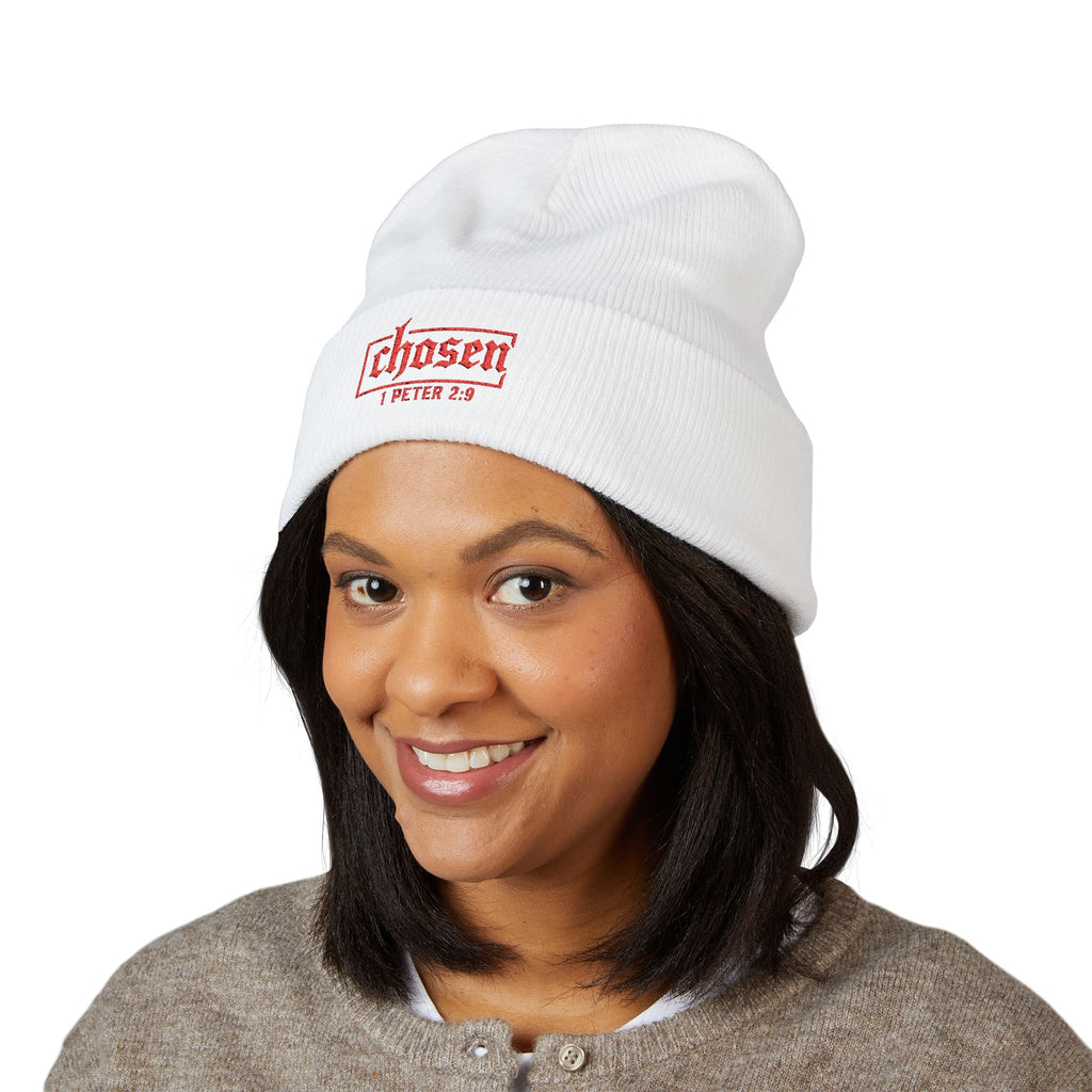 Classic Cuffed Beanie with 'Chosen' Embroidery | Cozy Winter Accessory, Perfect Gift for Believers, Religious Events, Cold Weather [...]