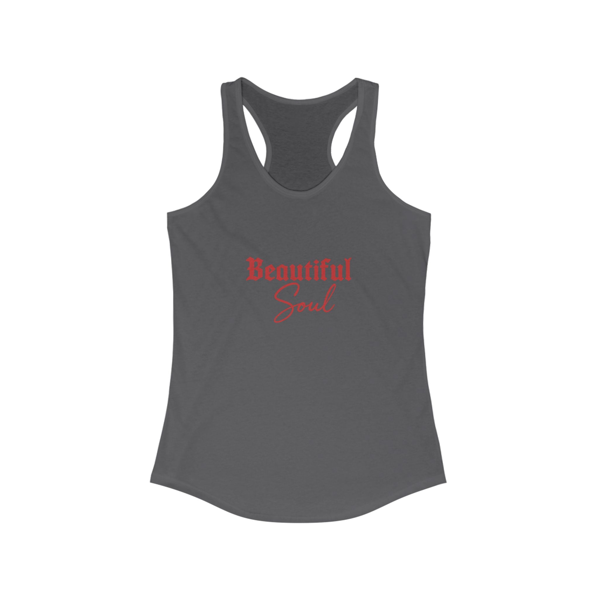 Beautiful Soul Women's Racerback Tank Top - Summer Fashion, Fitness Top, Yoga Wear, Inspirational Gift, Casual Tee