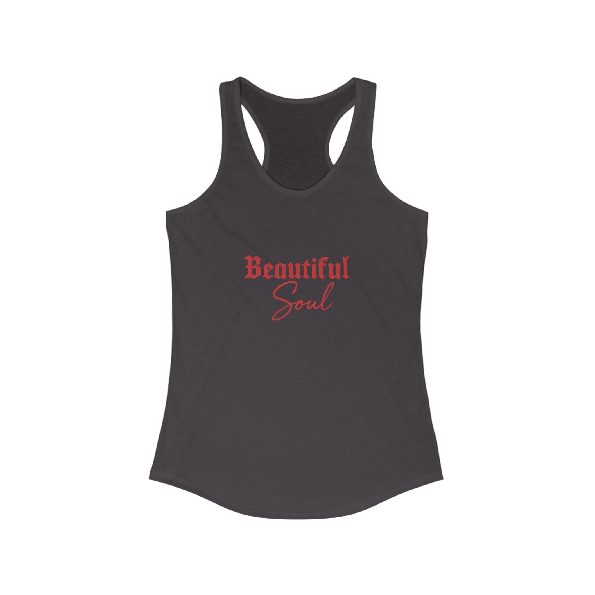 Beautiful Soul Women's Racerback Tank Top - Summer Fashion, Fitness Top, Yoga Wear, Inspirational Gift, Casual Tee