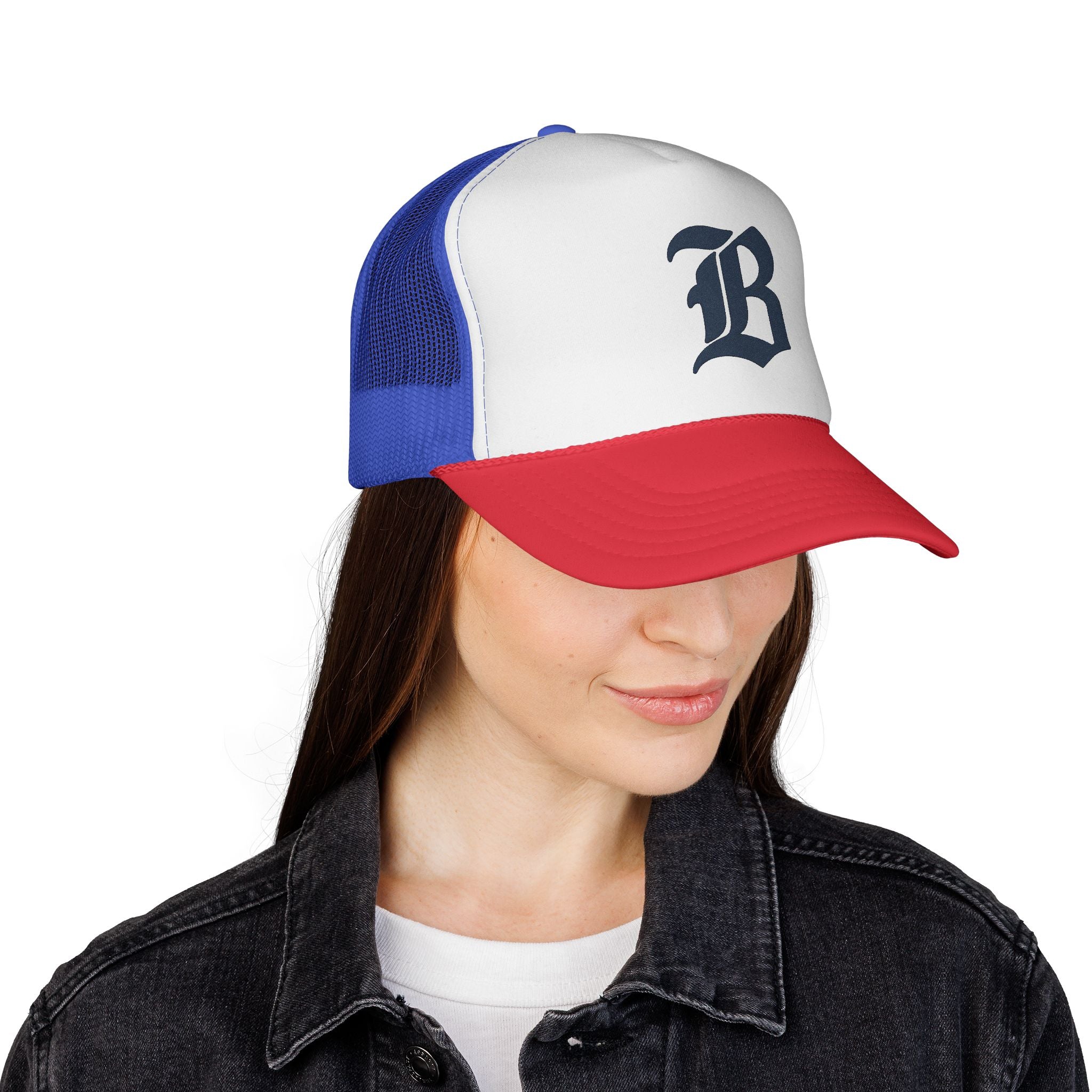 Trucker Caps - Bold Alphabetic Design, Hat, Headwear, Baseball Cap, Fashion Accessory, Streetwear