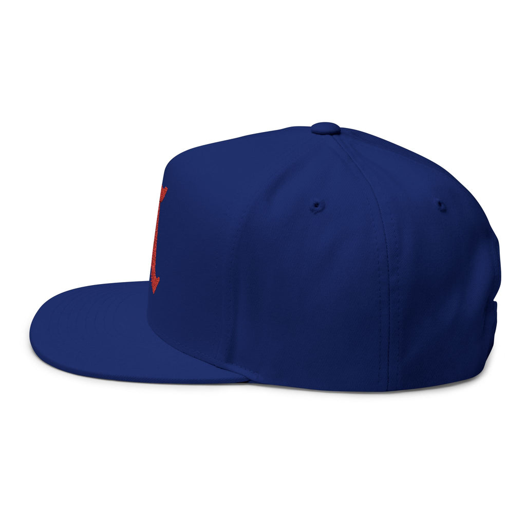 Stylish Embroidered Flat Bill Cap - Customizable, Trendy Hat for Everyday Use, Sports, Gifts, and Festivals