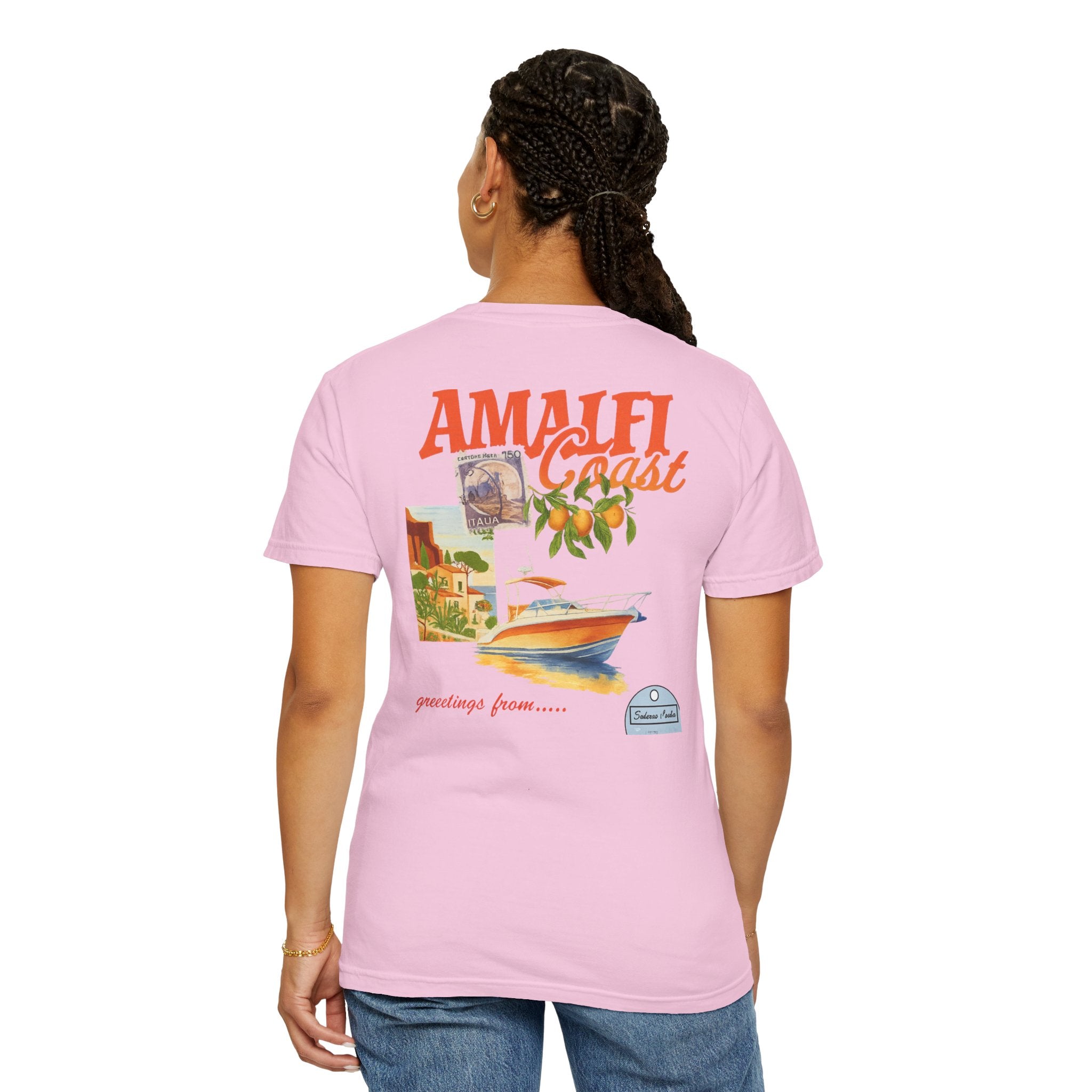 Amalfi Coast Vintage Unisex T-shirt - Stylish Travel Tee for Beach Lovers, Gifts for Her, Casual Summer Wear, Vacation Vibes