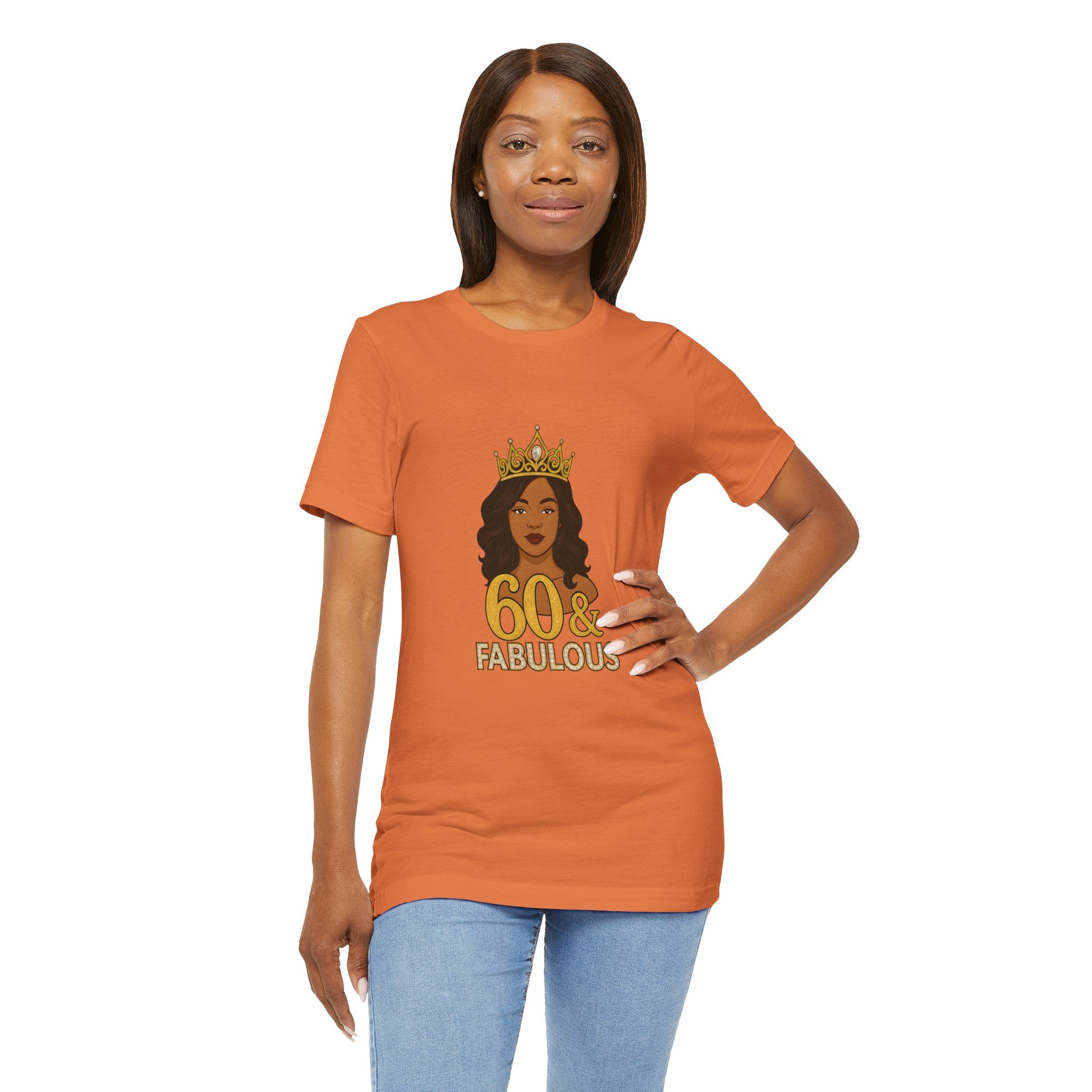 60 & Fabulous Unisex Tee, Birthday Gift Tee, Women's Celebration Shirt, Fun Milestone Birthday Apparel, Perfect for 60th Birthday Party