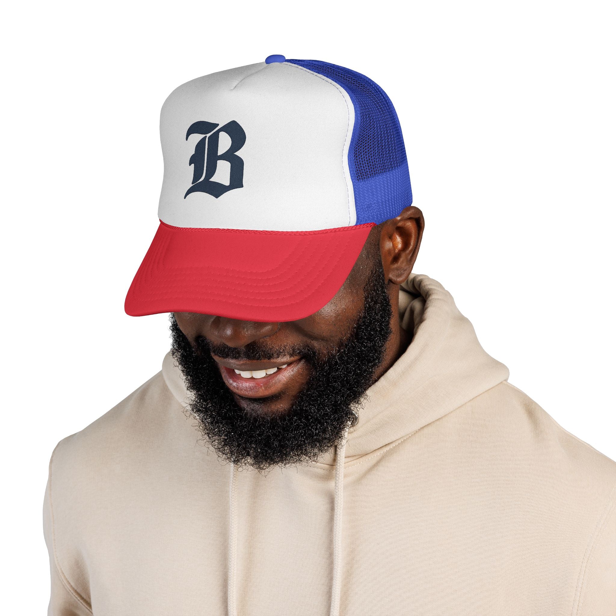 Trucker Caps - Bold Alphabetic Design, Hat, Headwear, Baseball Cap, Fashion Accessory, Streetwear