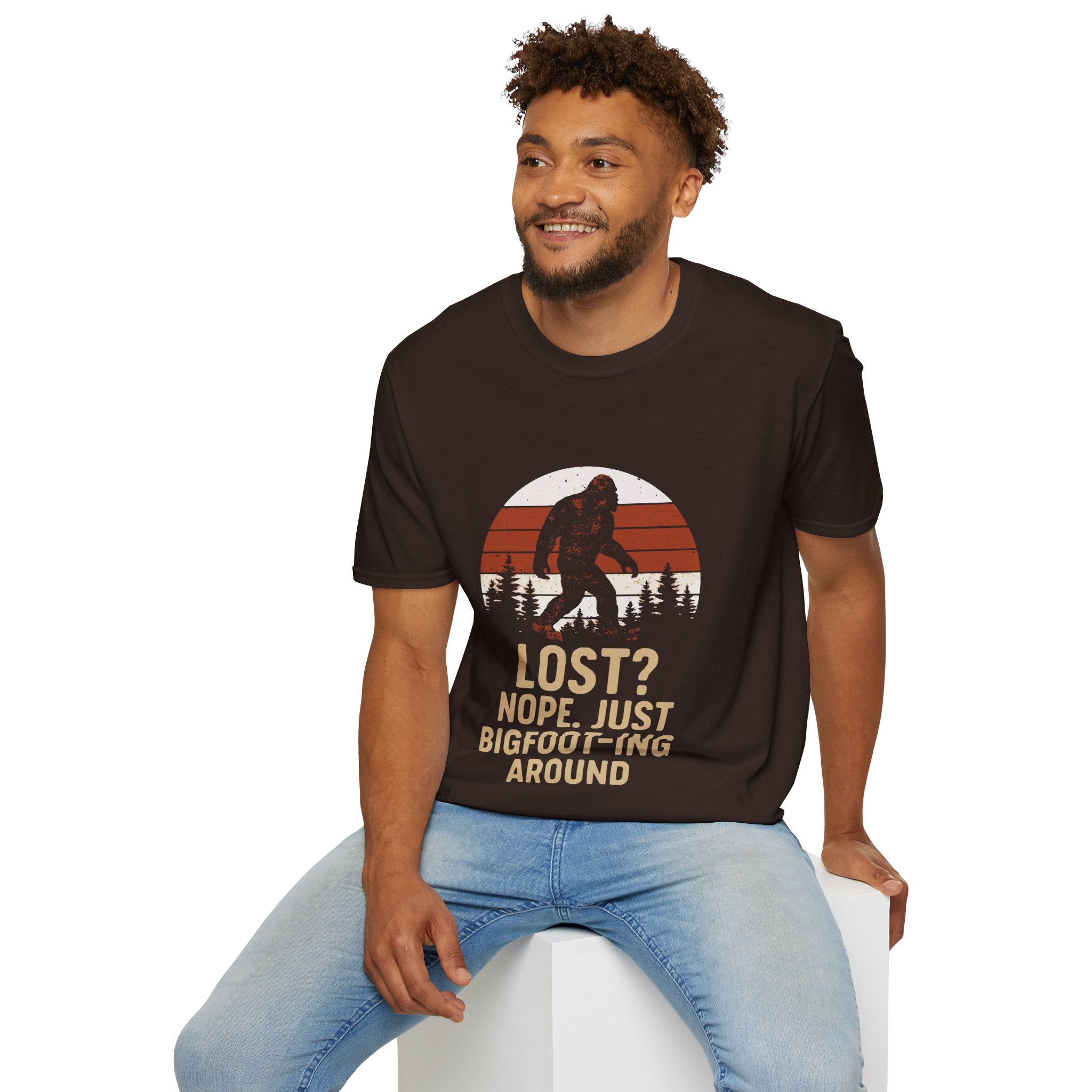 Bigfoot Adventure T-Shirt - Fun Unisex Tee for Nature Lovers, Casual Wear, Gift for Outdoorsy Friends, Hiking Gear, Unique Apparel