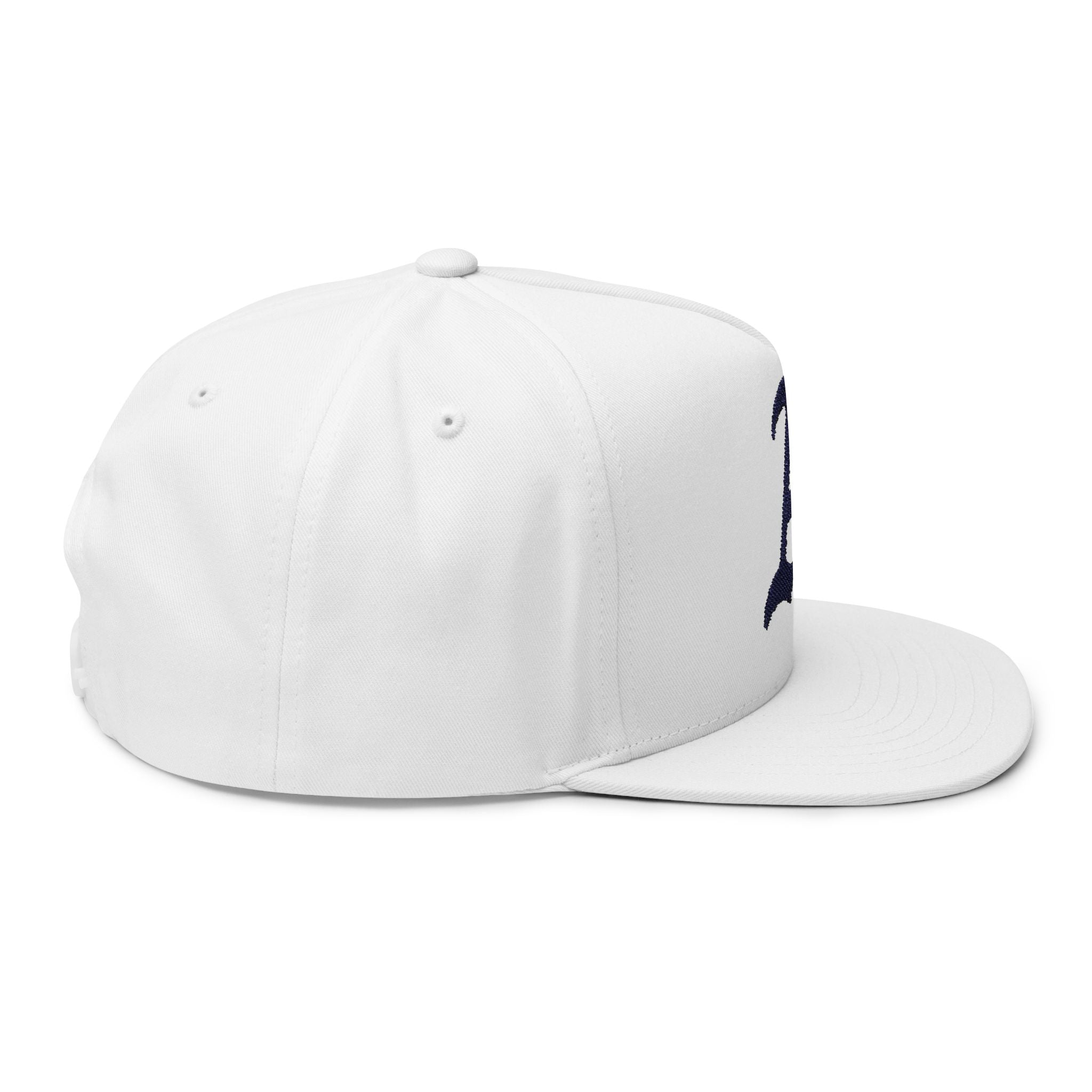 Stylish Flat Bill Cap - Custom Embroidered Hat, Trendy Snapback, Sportswear, Gift for Him, Accessory for All Occasions