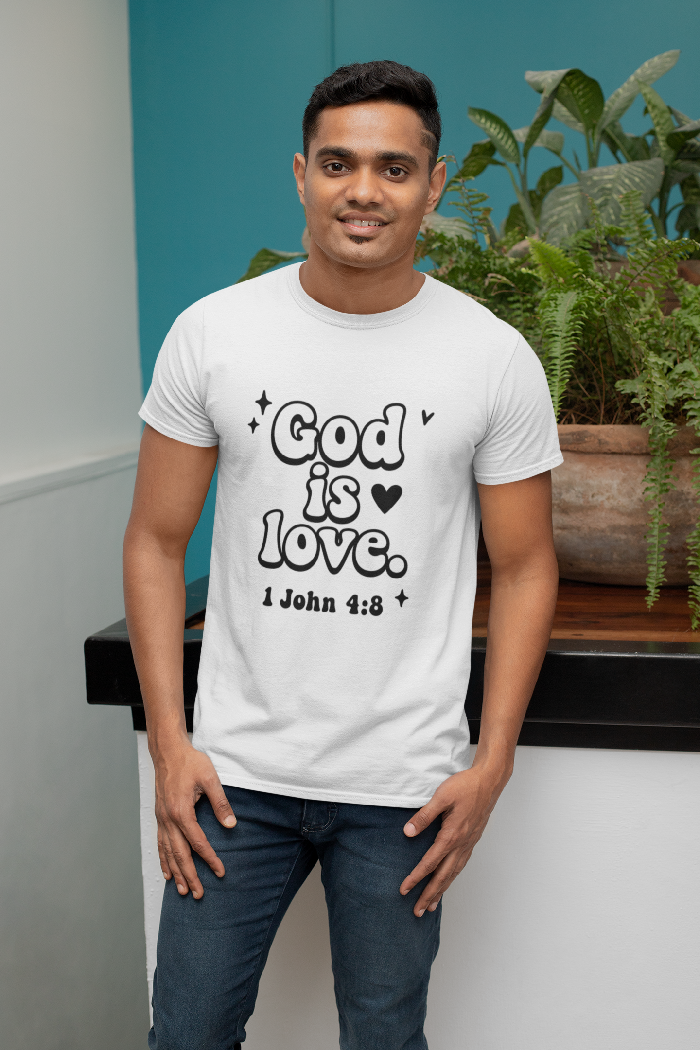 God is Love Inspirational Women's Softstyle Tee, Faith Apparel, Christian Gift, Scripture Shirt, Everyday Wear, Religious Clothing