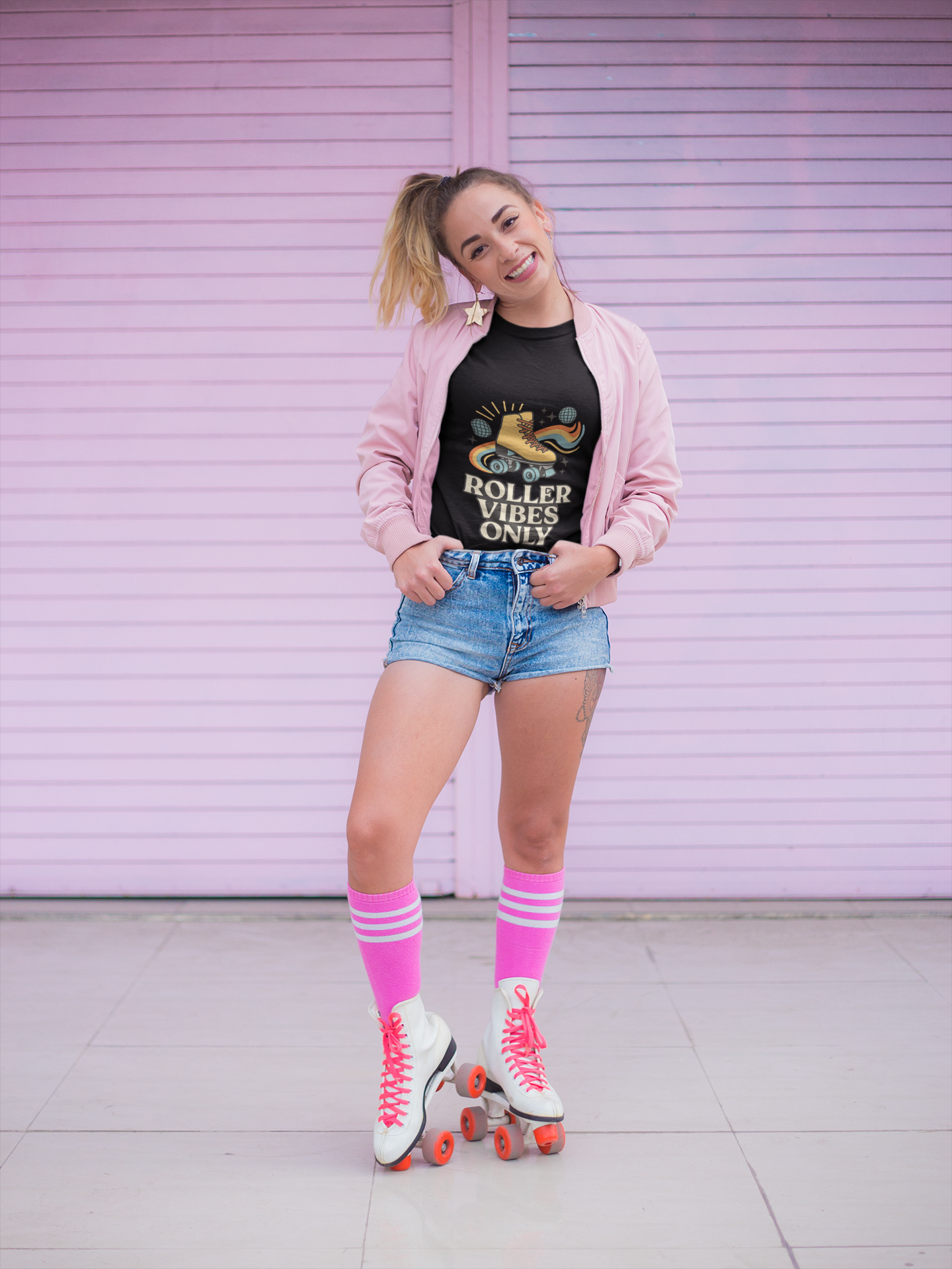 Retro Roller Skating Tee - Roller Vibes Only, Fun Graphic T-Shirt, Unisex Casual Wear, Great Gift for Skating Lovers, Summer Fun