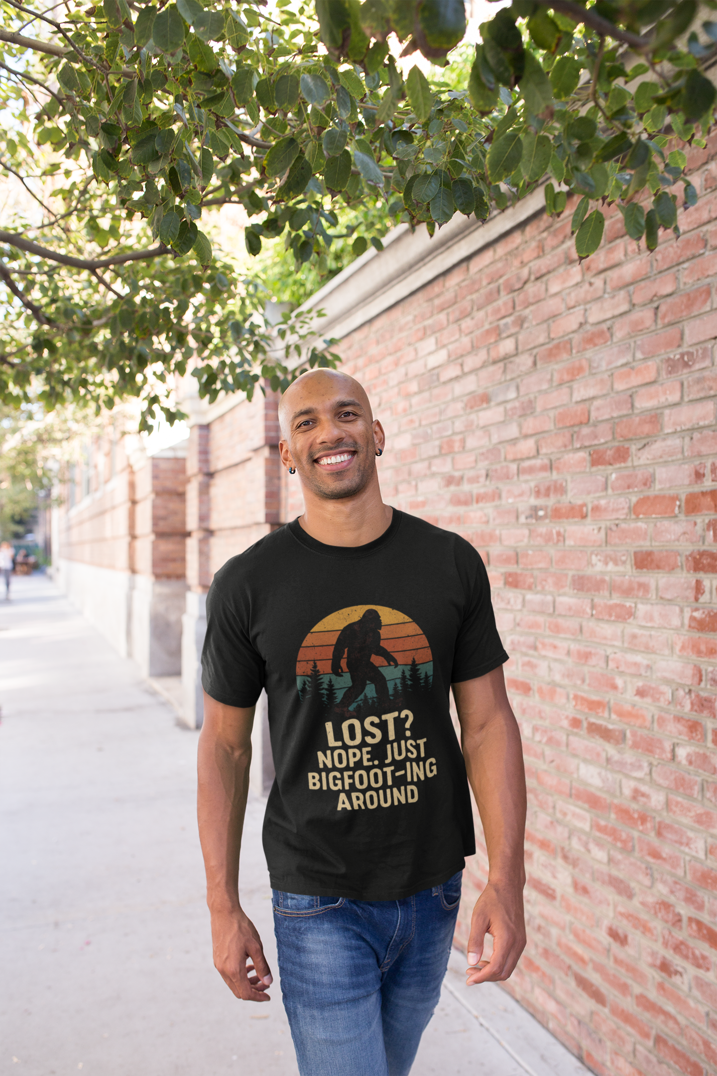 Bigfoot Adventure T-Shirt - Fun Unisex Tee for Nature Lovers, Casual Wear, Gift for Outdoorsy Friends, Hiking Gear, Unique Apparel