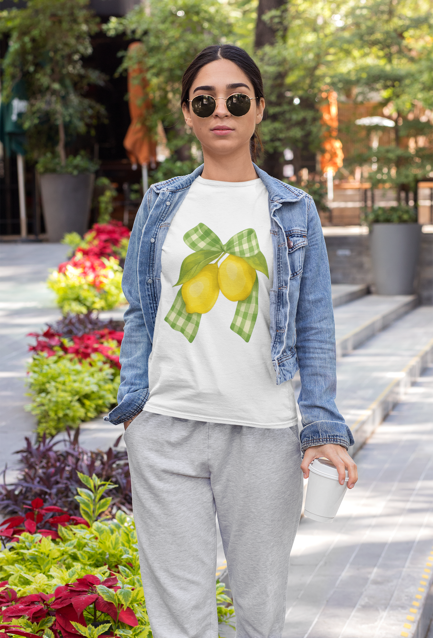 Lemon Bow Tee, Unisex Short Sleeve Shirt, Cute Summer Shirt, Gift for Her, Vintage Style Tee, Lemonade Stand Inspiration
