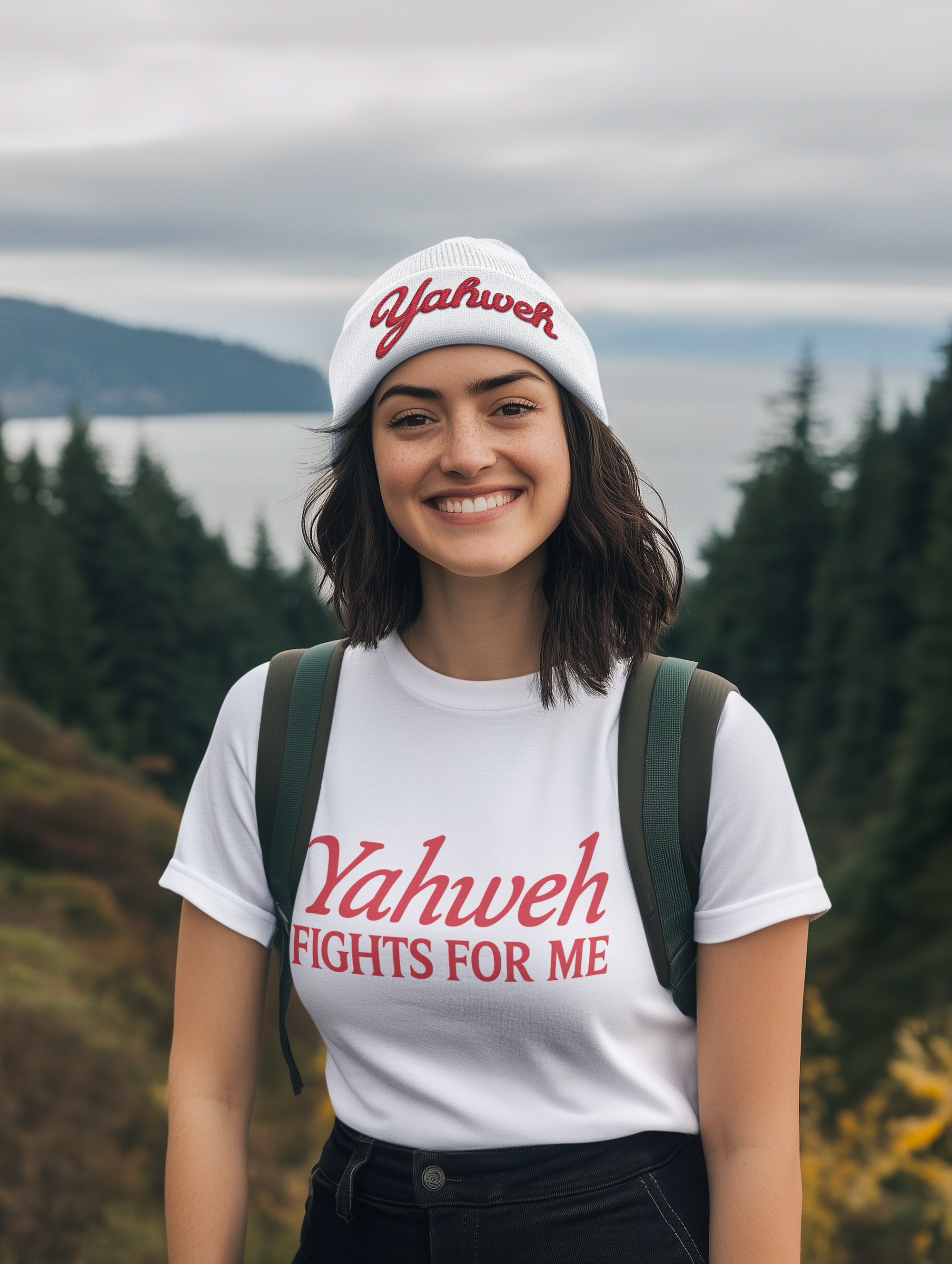 Stylish Embroidered Knit Beanie, Yahweh Beanie for Cozy Winter Days, Gift for Him/Her, Trendy Fashion Accessory, Perfect for Holidays