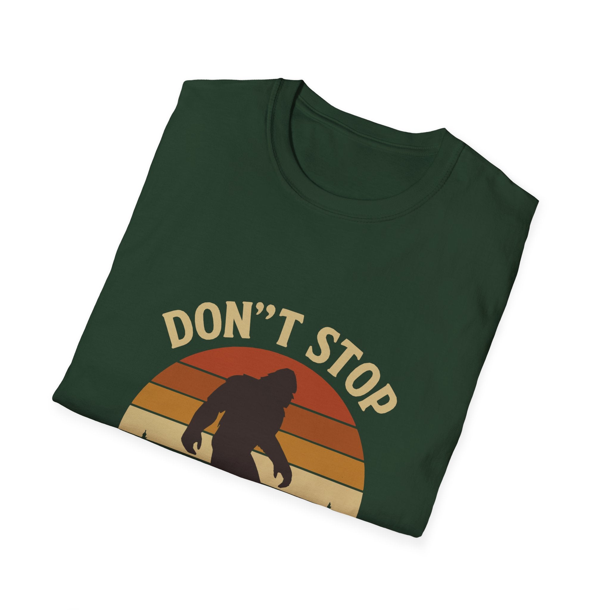 Don't Stop Believin' Unisex Softstyle T-Shirt, Inspirational Tee, Music Lover Gift, Motivational Shirt, Retro Graphic Top