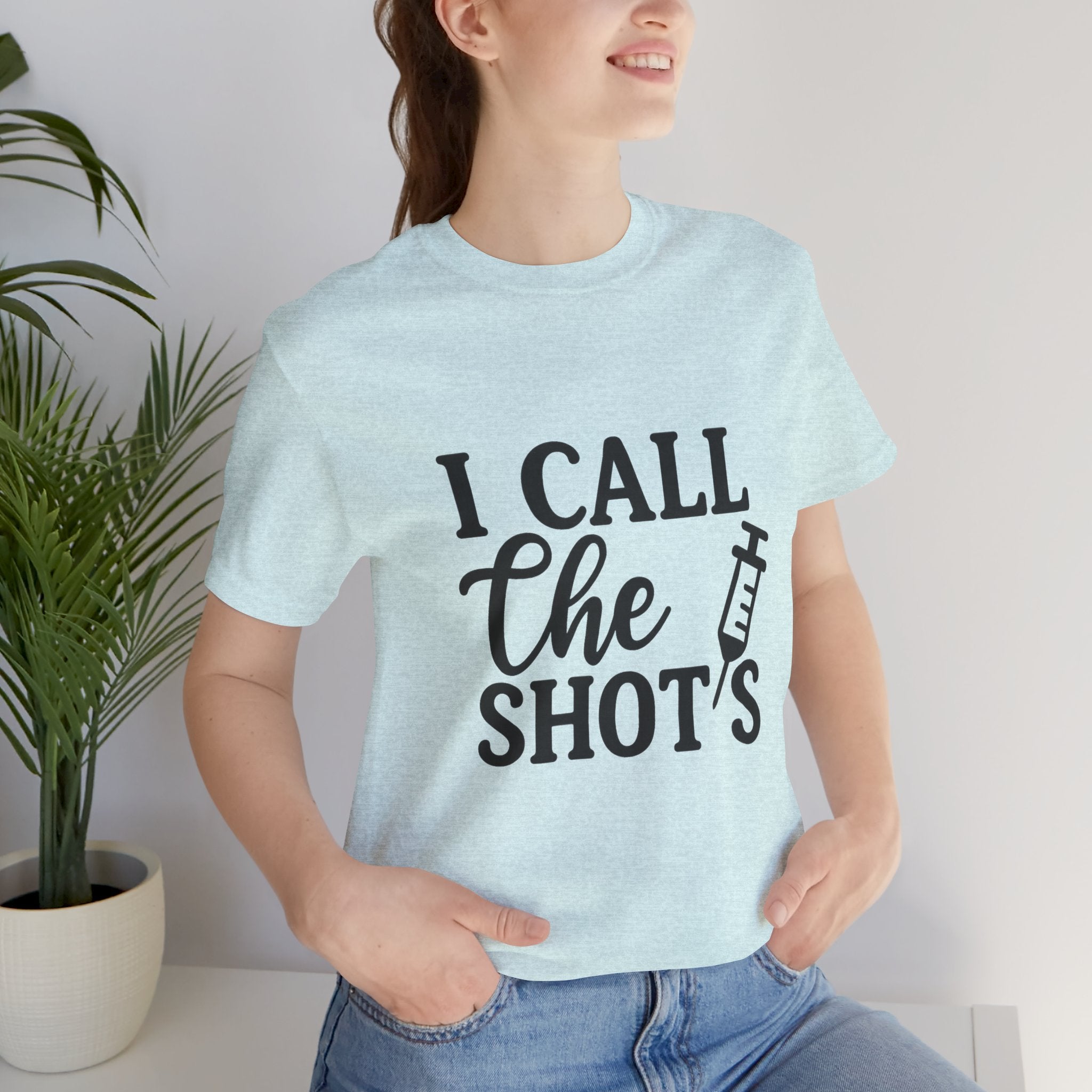 I Call the Shots  Tee, Fun Medical Humor Tee, Gift for Nurses, Healthcare Professional Shirt, Quirky Vaccine Shirt, [...]