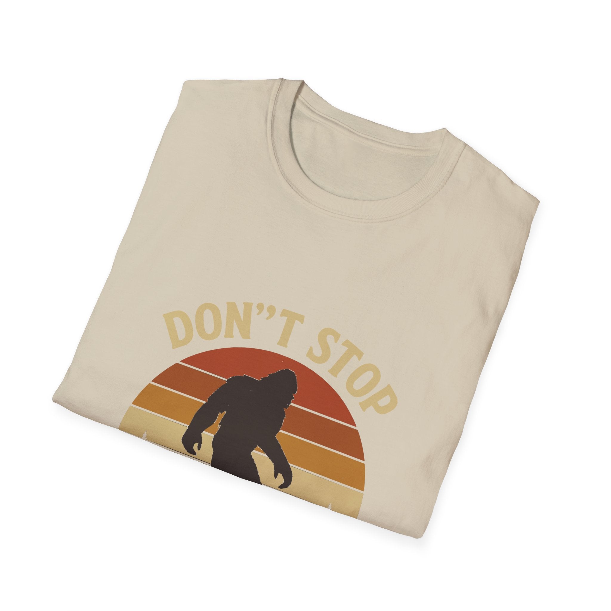 Don't Stop Believin' Unisex Softstyle T-Shirt, Inspirational Tee, Music Lover Gift, Motivational Shirt, Retro Graphic Top