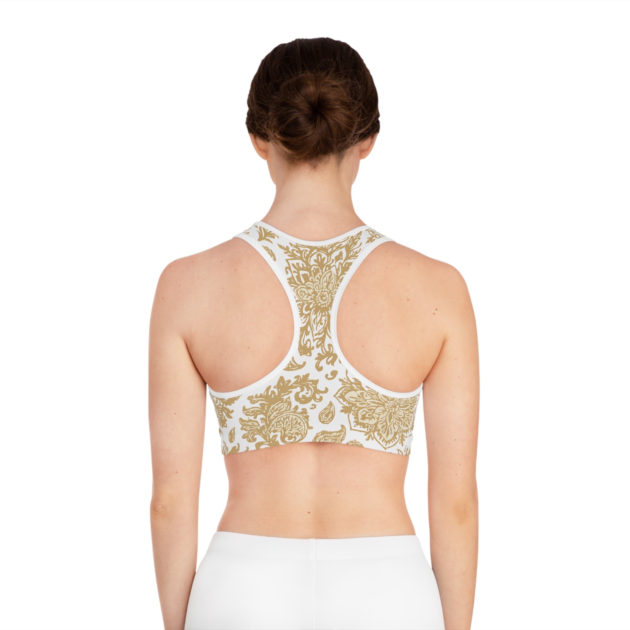 Boho Mandala Art Sports Bra for Active Women, Stylish Workout Top, Yoga Bra, Fitness Apparel, Unique Activewear