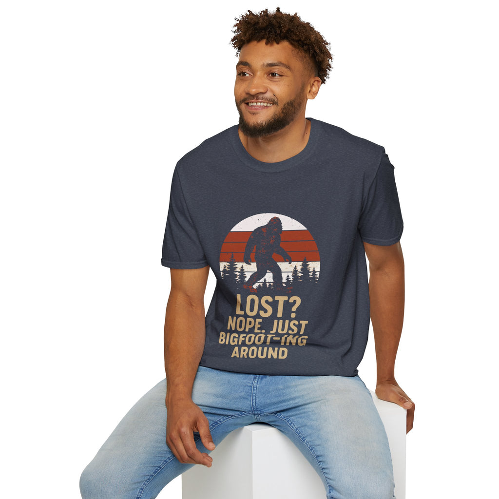 Bigfoot Adventure T-Shirt - Fun Unisex Tee for Nature Lovers, Casual Wear, Gift for Outdoorsy Friends, Hiking Gear, Unique Apparel