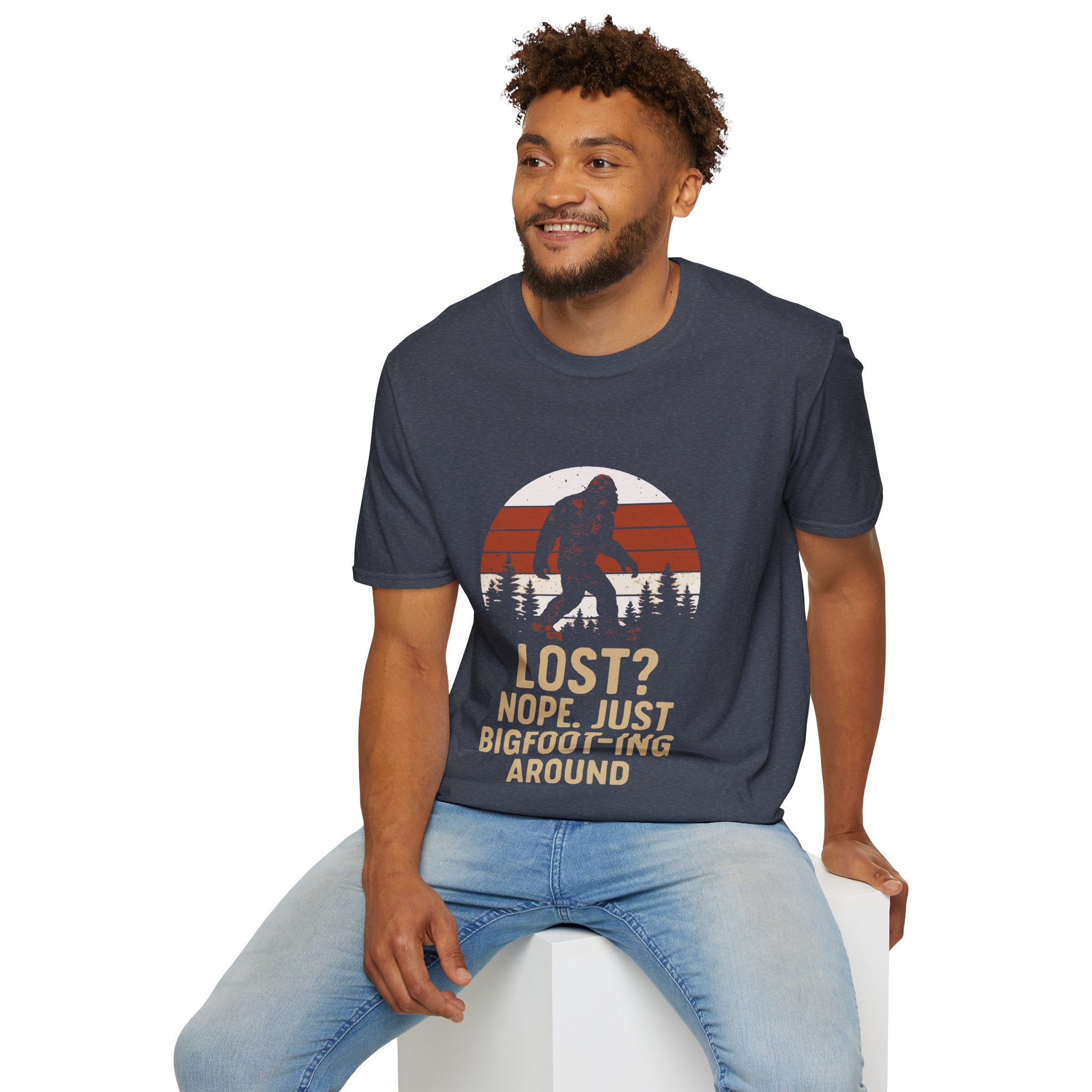 Bigfoot Adventure T-Shirt - Fun Unisex Tee for Nature Lovers, Casual Wear, Gift for Outdoorsy Friends, Hiking Gear, Unique Apparel