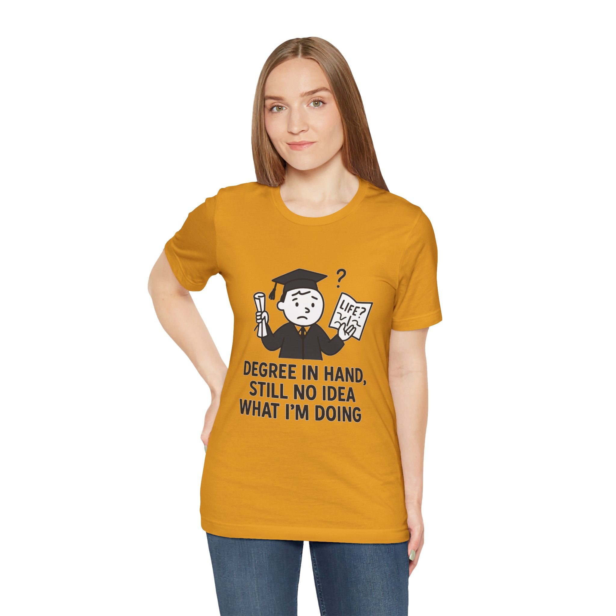 Graduation Humor Tee | Unisex Jersey Short Sleeve Shirt, Funny Graduation Gift, College Shirt, Life After Degree Tee, Graduate T-Shirt