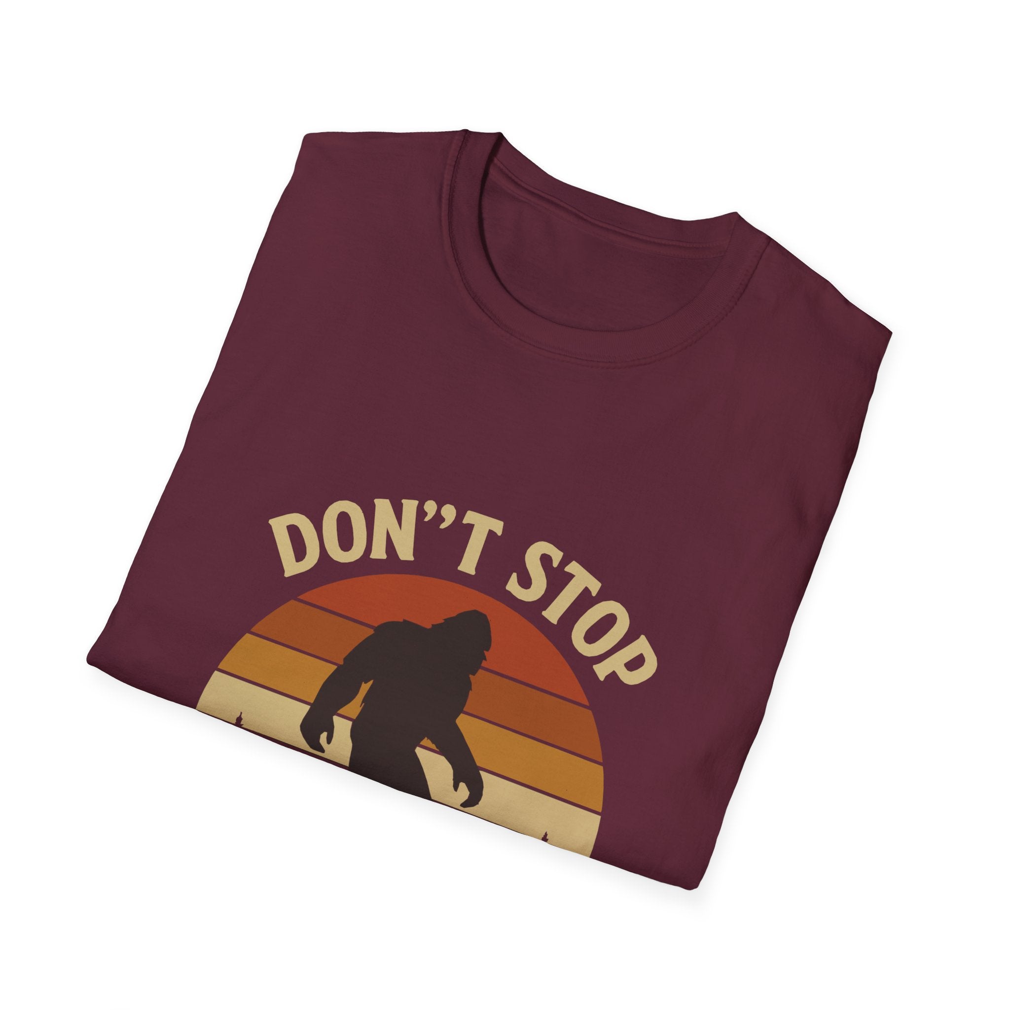 Don't Stop Believin' Unisex Softstyle T-Shirt, Inspirational Tee, Music Lover Gift, Motivational Shirt, Retro Graphic Top