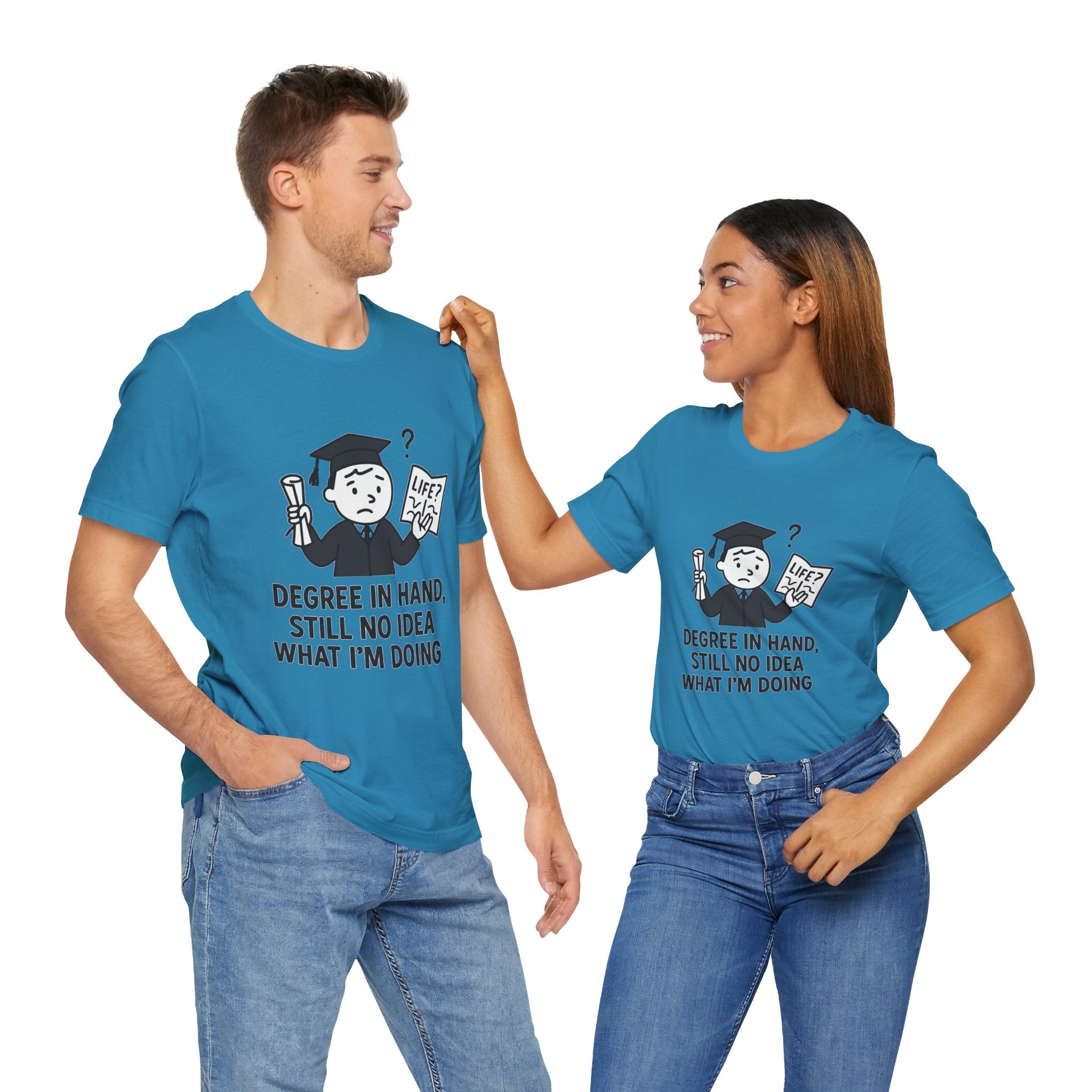 Graduation Humor Tee | Unisex Jersey Short Sleeve Shirt, Funny Graduation Gift, College Shirt, Life After Degree Tee, Graduate T-Shirt