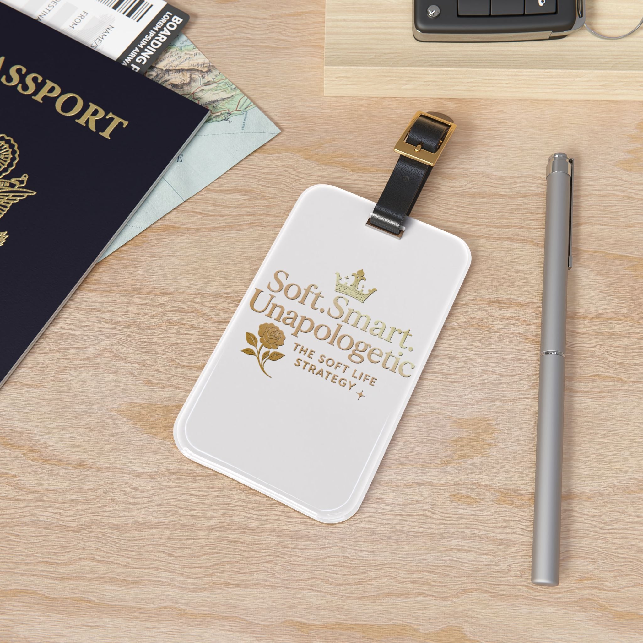 Feminine Luggage Tag, Travel Accessory, Baggage Tag, Suitcase Identifier, Women's Gift, Girly Design
