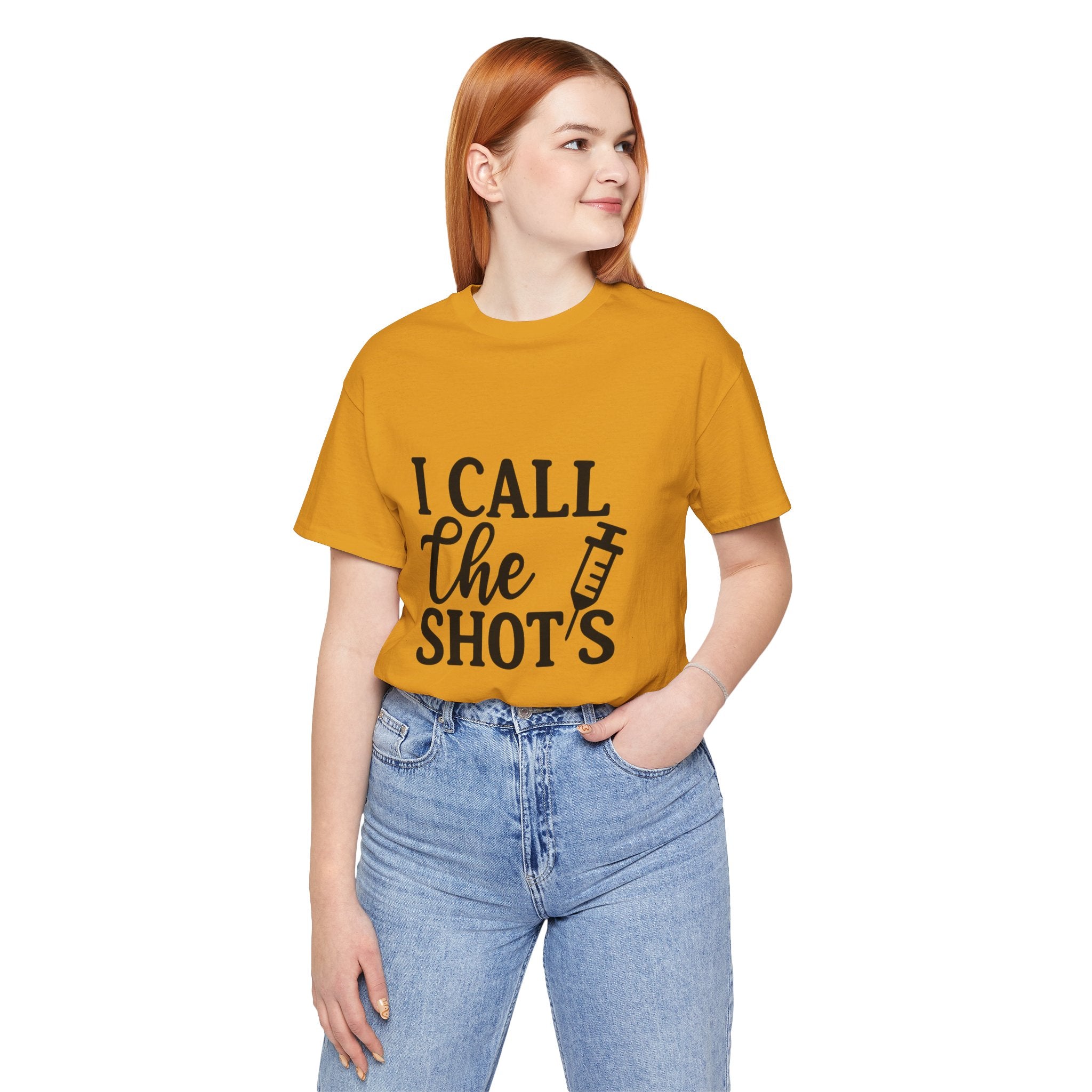 I Call the Shots  Tee, Fun Medical Humor Tee, Gift for Nurses, Healthcare Professional Shirt, Quirky Vaccine Shirt, [...]