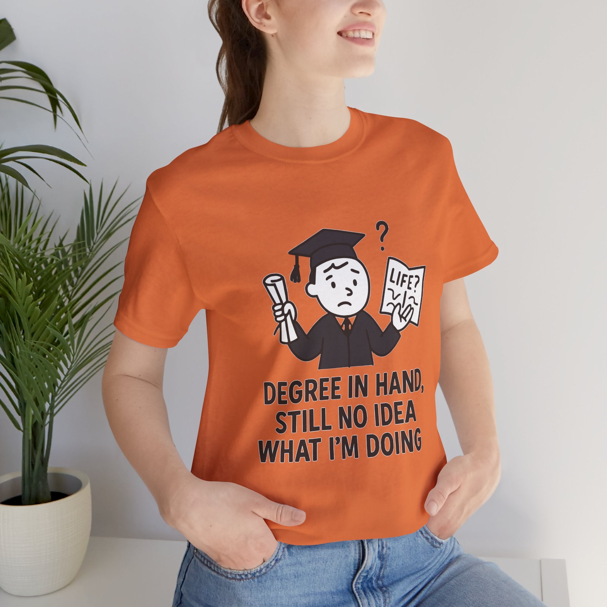 Graduation Humor Tee | Unisex Jersey Short Sleeve Shirt, Funny Graduation Gift, College Shirt, Life After Degree Tee, Graduate T-Shirt