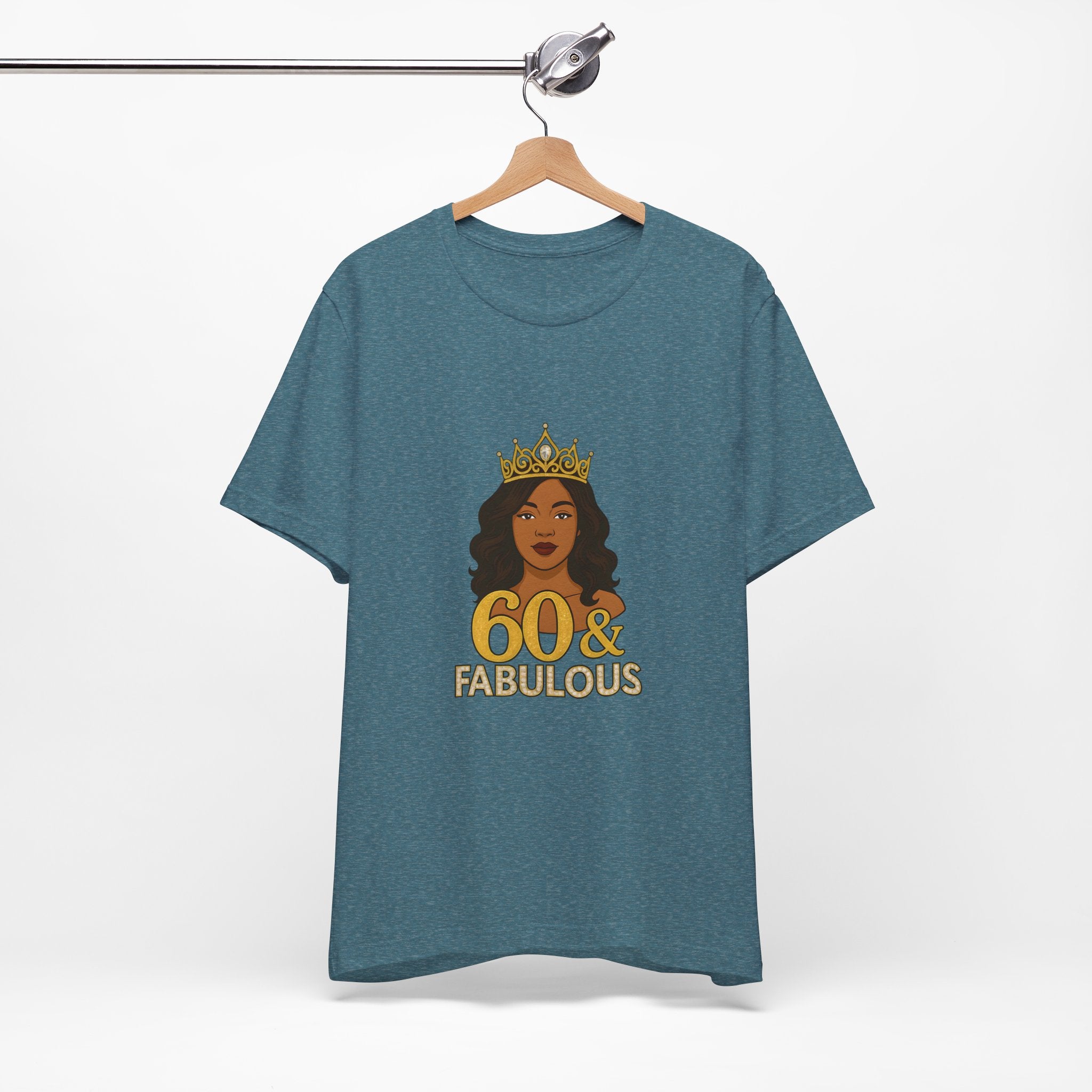 60 & Fabulous Unisex Tee, Birthday Gift Tee, Women's Celebration Shirt, Fun Milestone Birthday Apparel, Perfect for 60th Birthday Party
