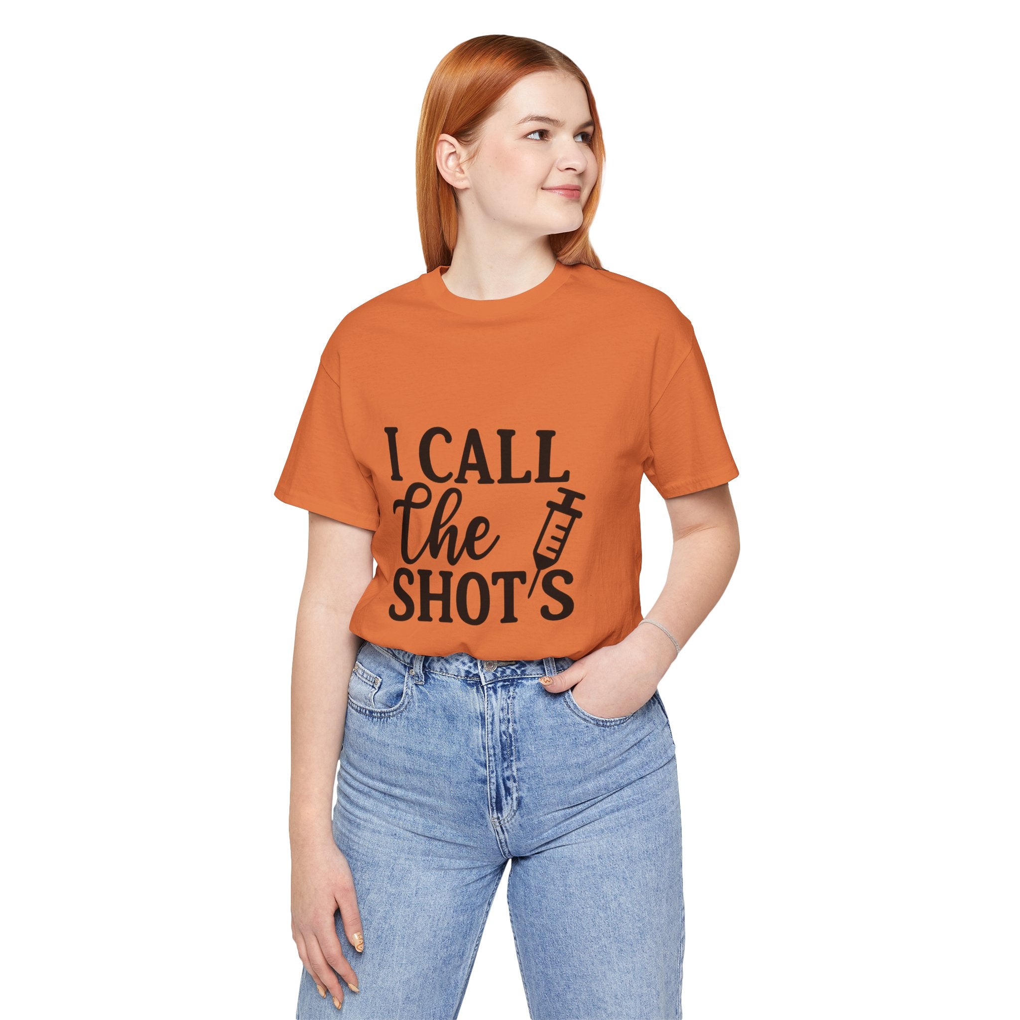 I Call the Shots  Tee, Fun Medical Humor Tee, Gift for Nurses, Healthcare Professional Shirt, Quirky Vaccine Shirt, [...]