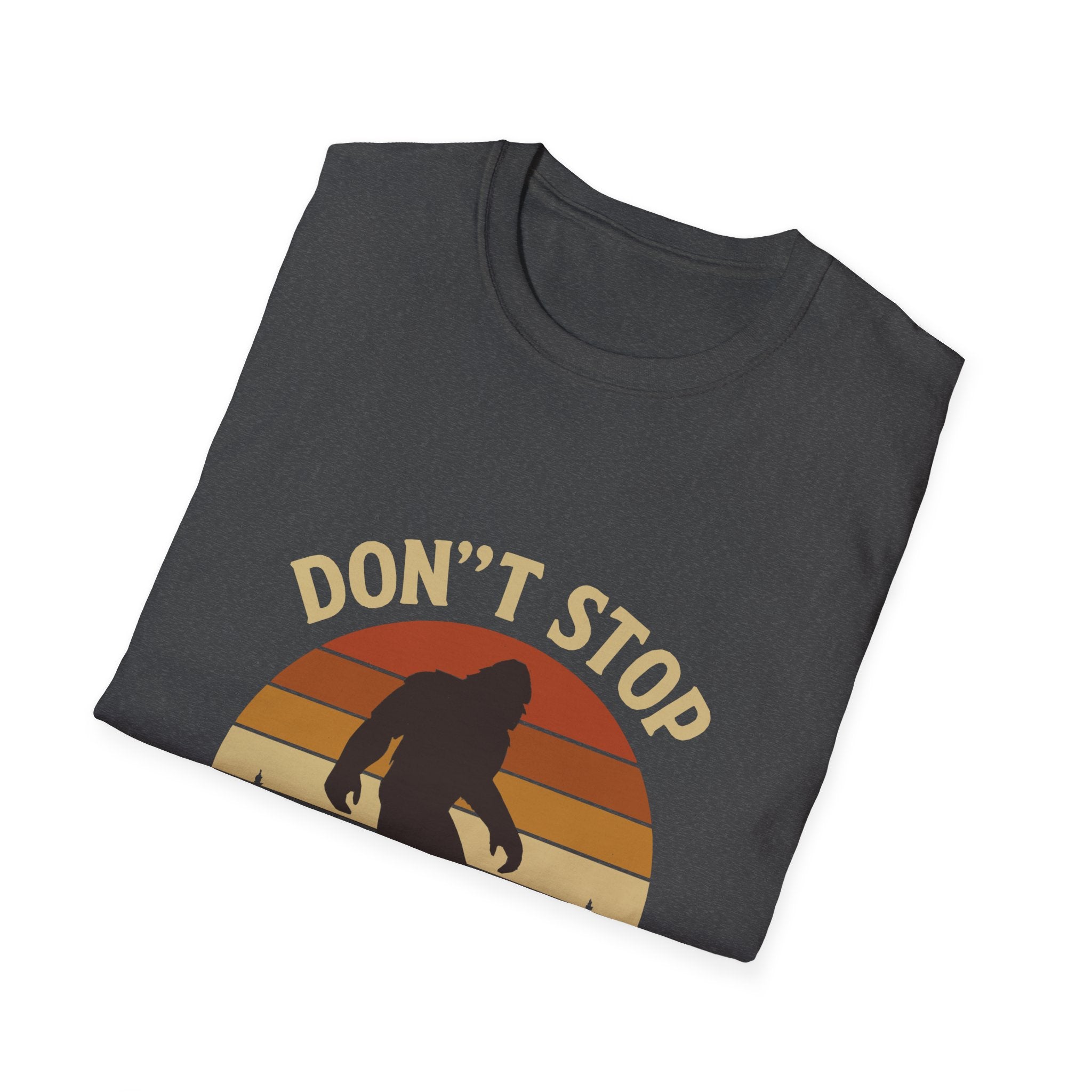 Don't Stop Believin' Unisex Softstyle T-Shirt, Inspirational Tee, Music Lover Gift, Motivational Shirt, Retro Graphic Top