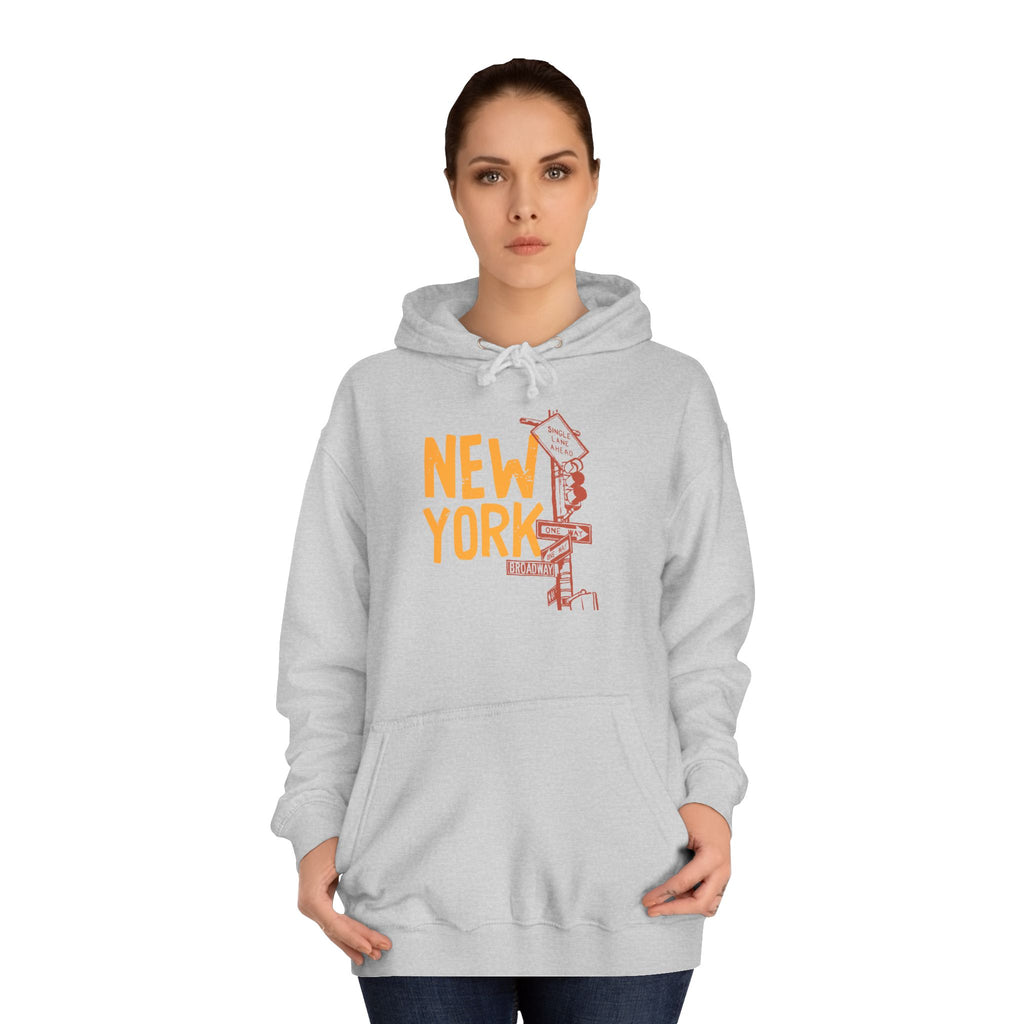 New York College Hoodie, Unisex Casual Sweatshirt, Urban Apparel, Gift for Students, Perfect for College Life, Travel Outfit