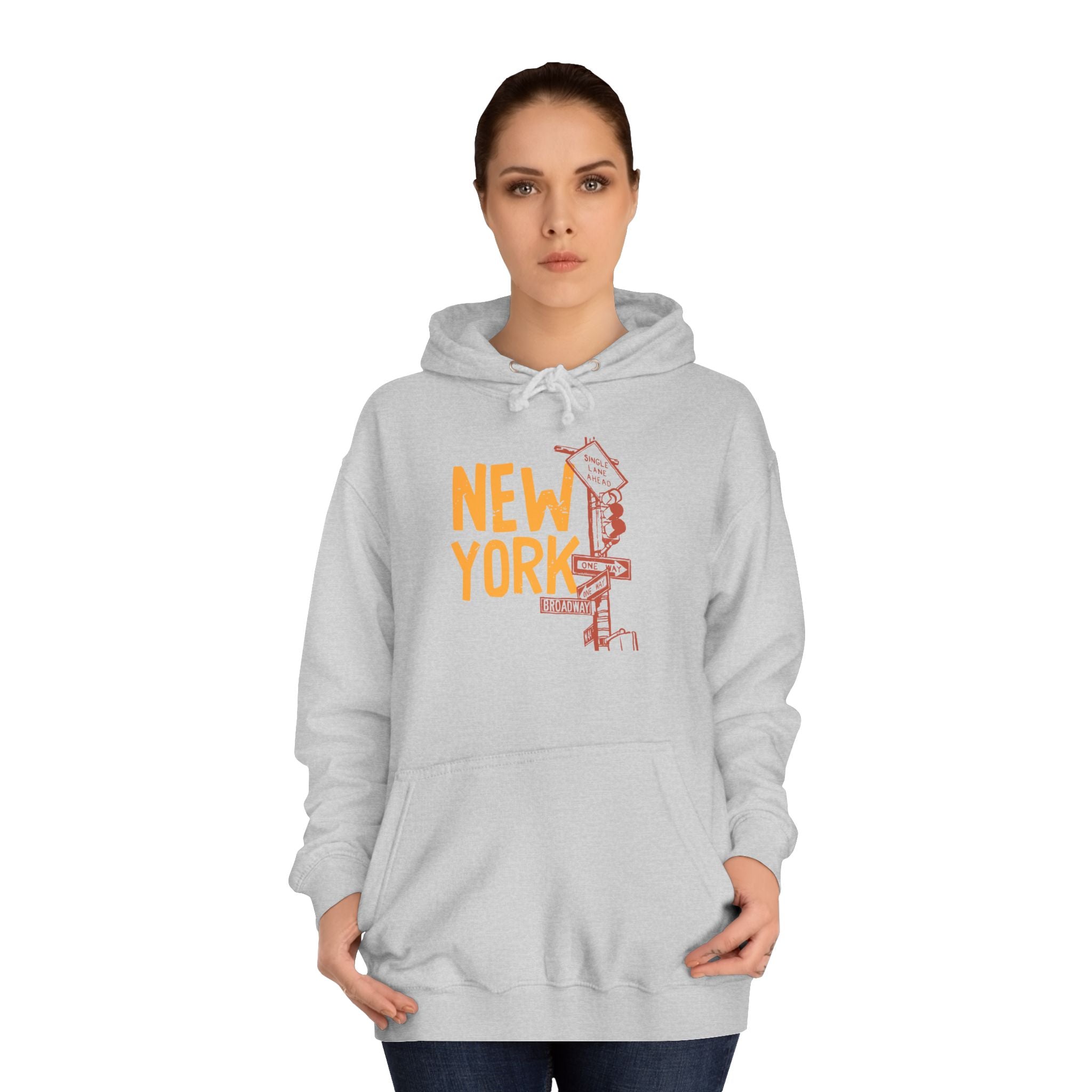 New York College Hoodie, Unisex Casual Sweatshirt, Urban Apparel, Gift for Students, Perfect for College Life, Travel Outfit
