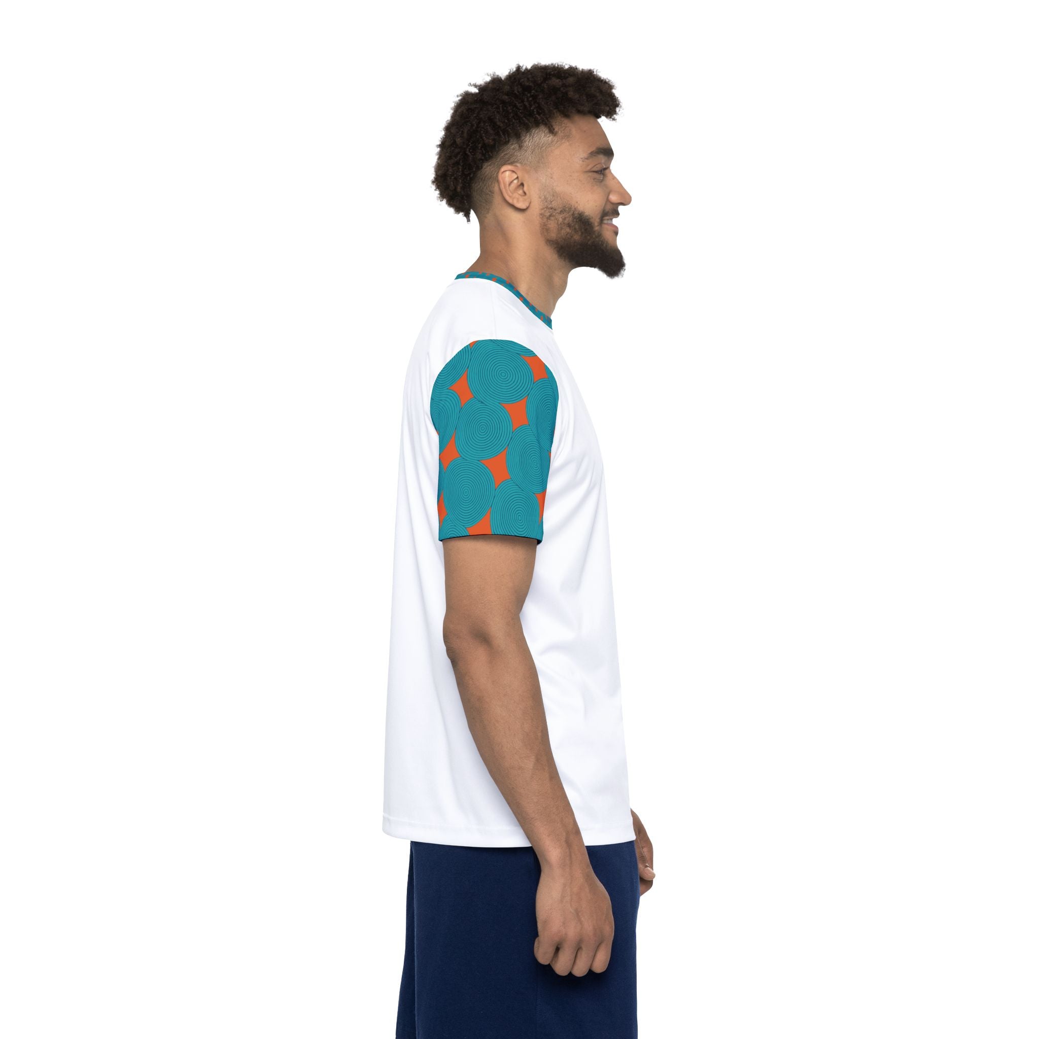 Vibrant Men's Sports Jersey, Athletic Wear, Casual Fashion, Game Day Apparel, Gym Top, Unique Sports Tee