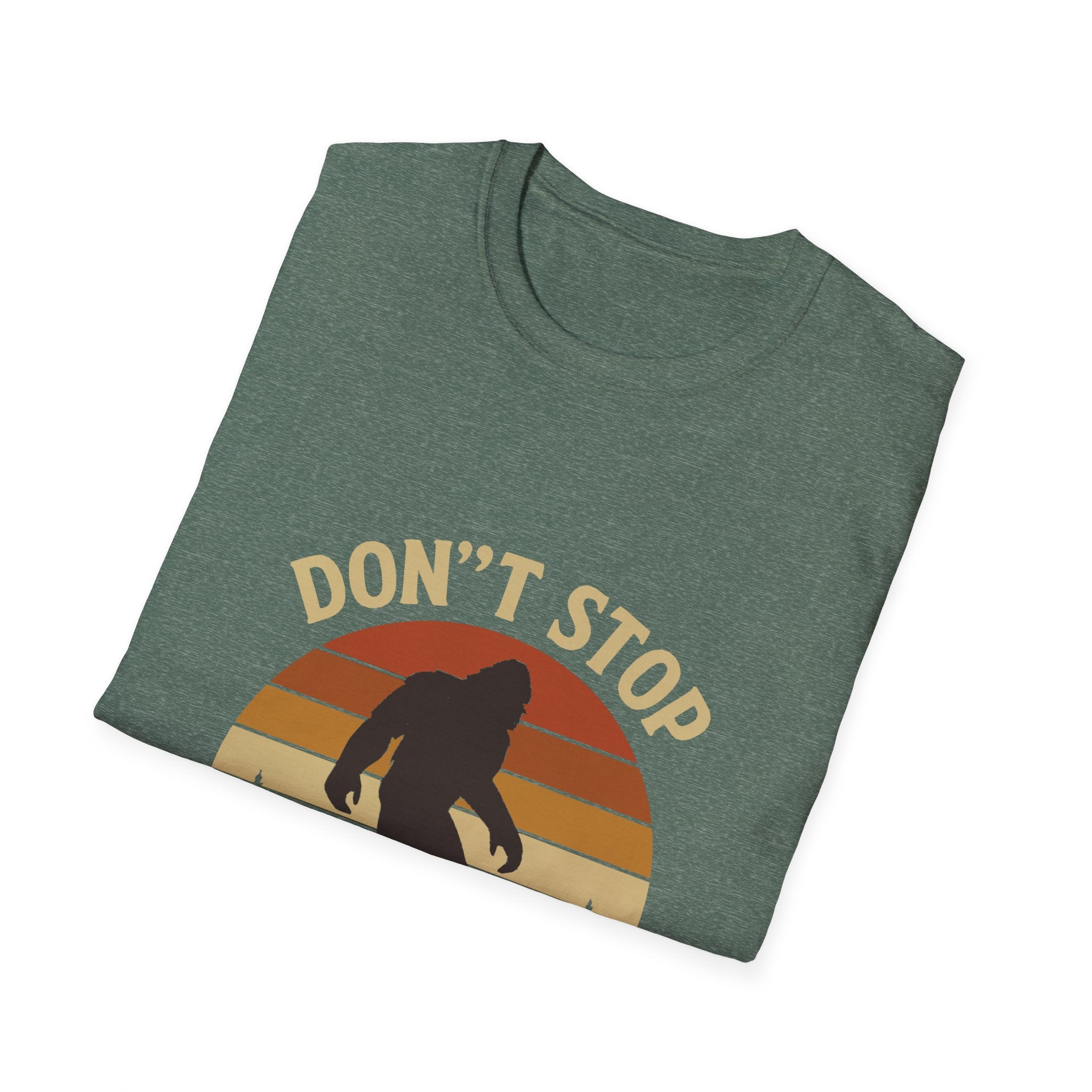 Don't Stop Believin' Unisex Softstyle T-Shirt, Inspirational Tee, Music Lover Gift, Motivational Shirt, Retro Graphic Top