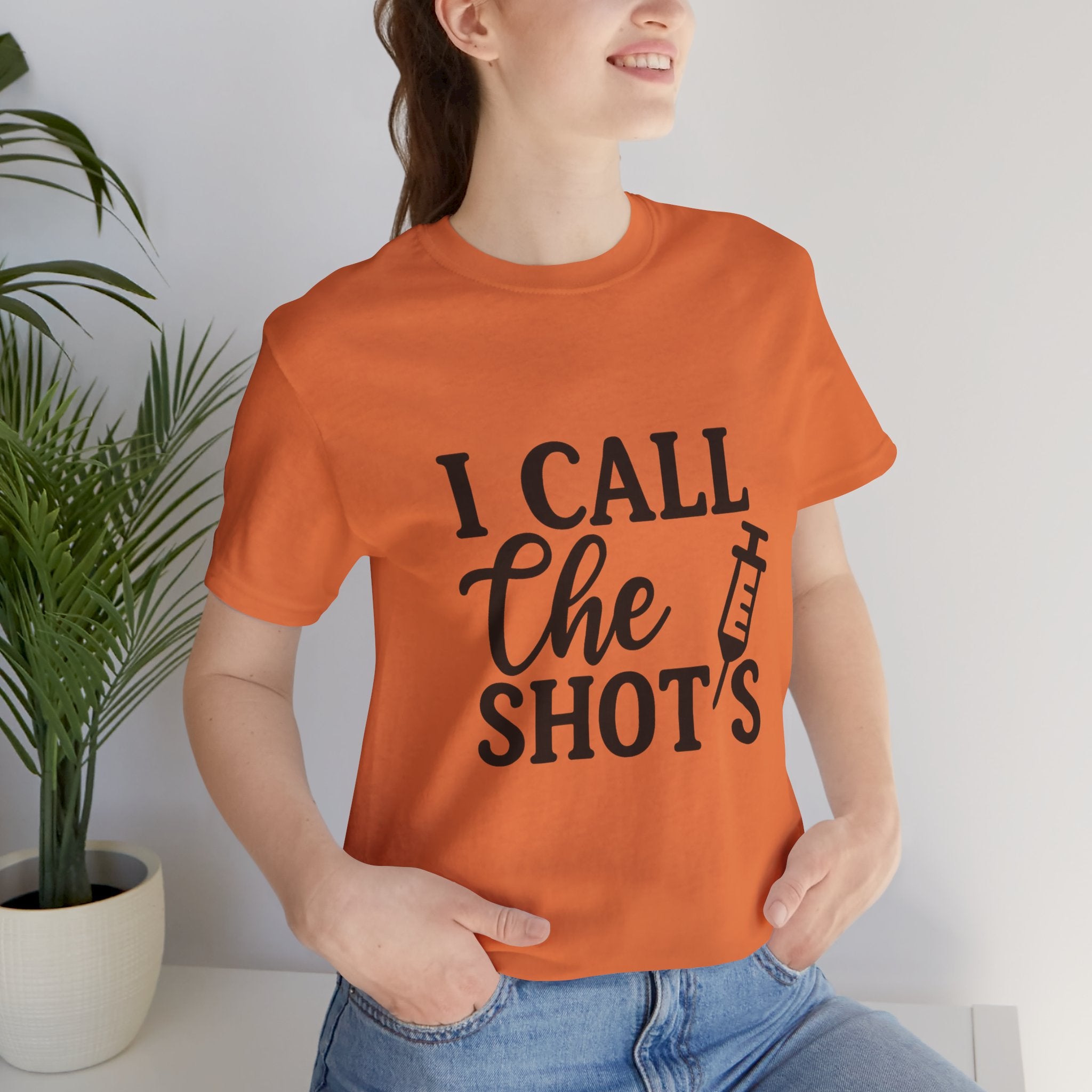 I Call the Shots  Tee, Fun Medical Humor Tee, Gift for Nurses, Healthcare Professional Shirt, Quirky Vaccine Shirt, [...]