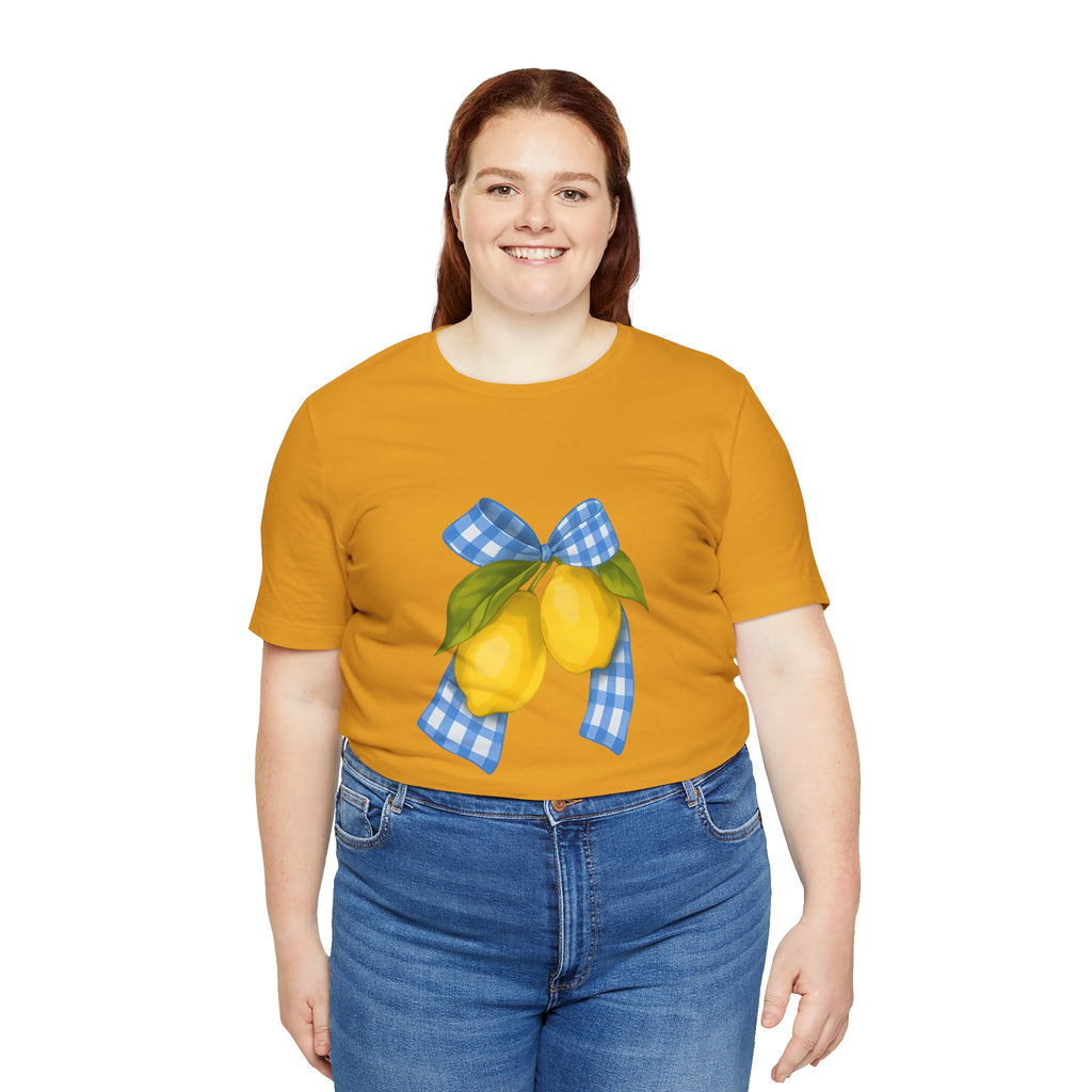 Lemon Blossom Unisex Tee - Summer Vibes, Farmhouse Style, Gifts for Her, Casual Wear, Garden Party Attire