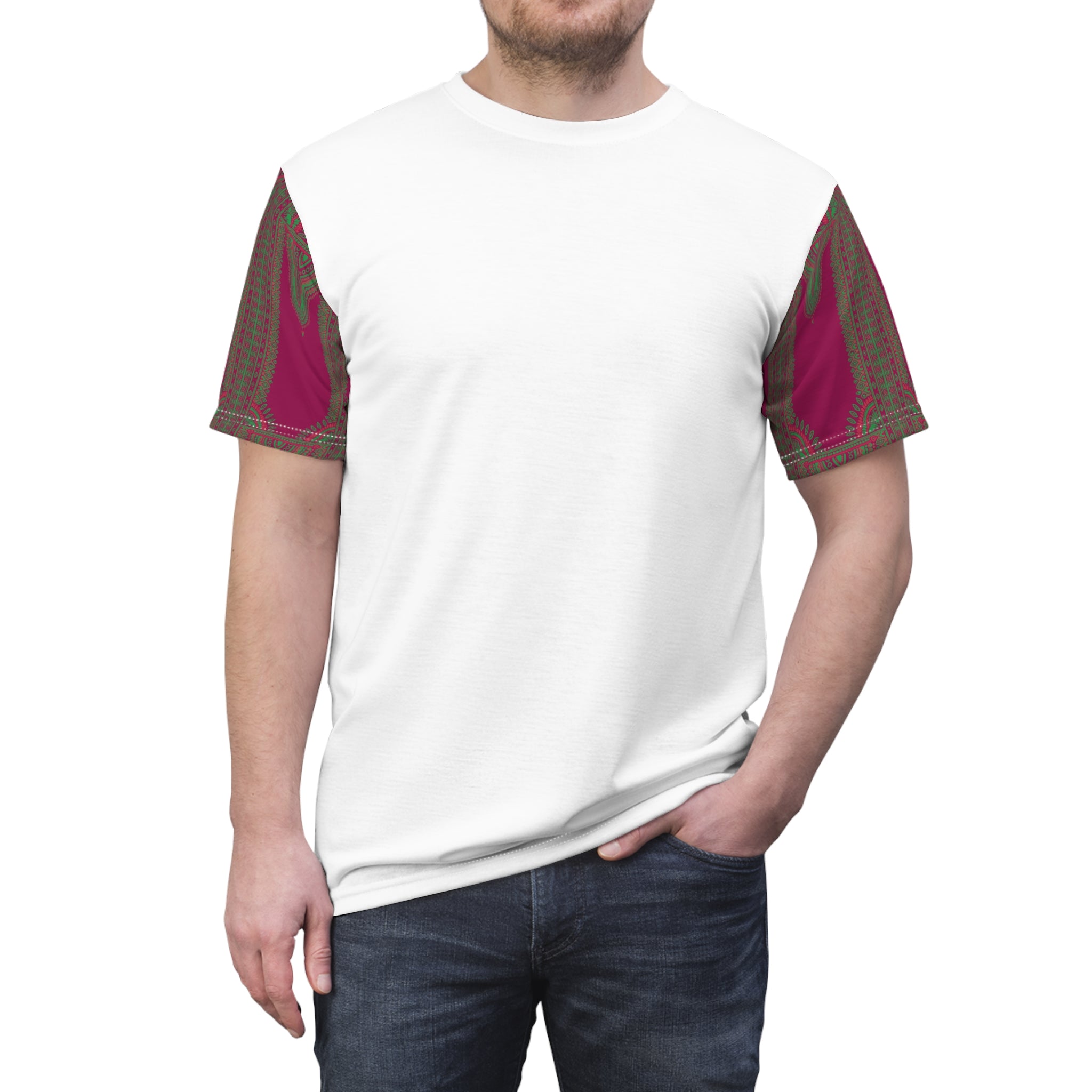 Ankara Sleeves Unisex Tee
