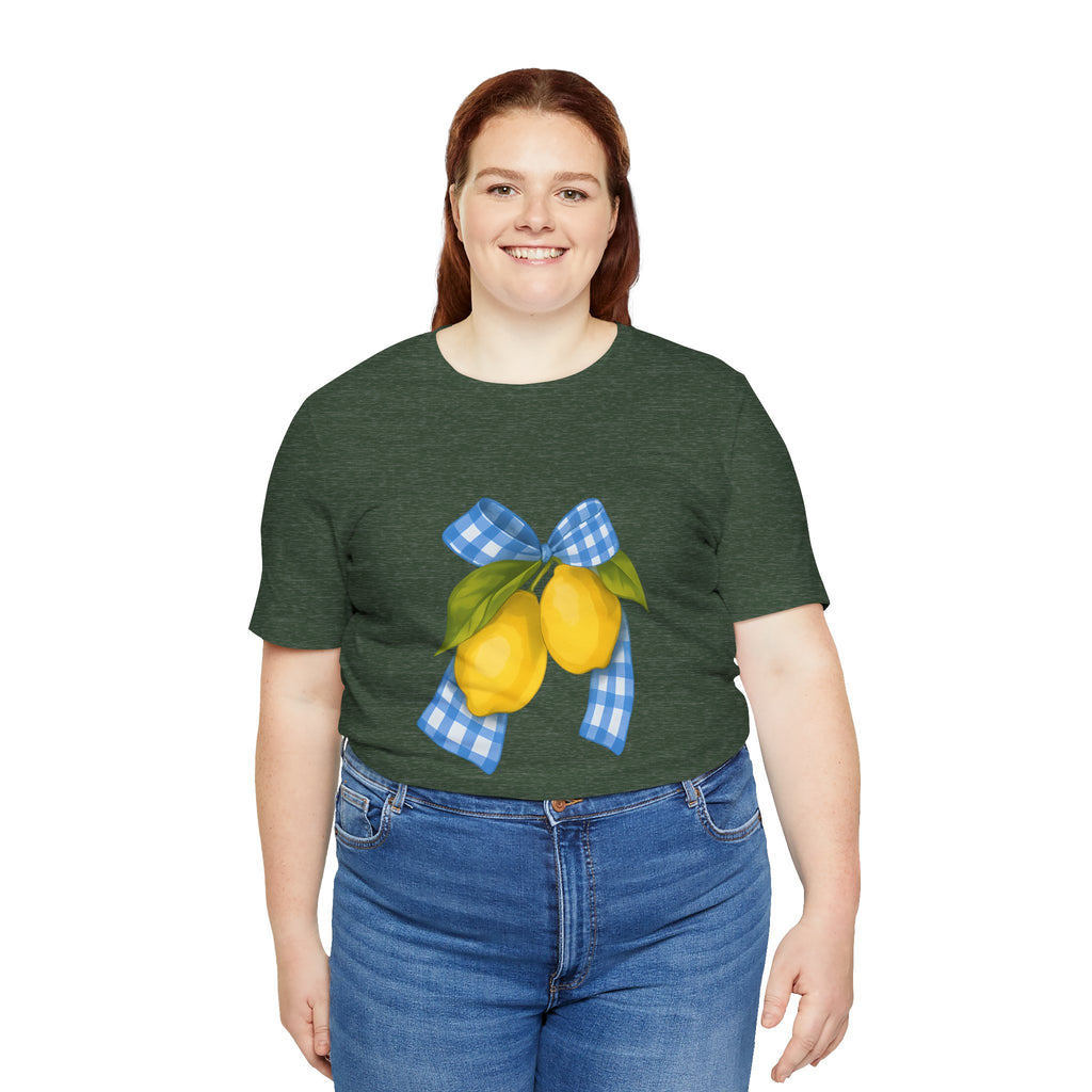 Lemon Blossom Unisex Tee - Summer Vibes, Farmhouse Style, Gifts for Her, Casual Wear, Garden Party Attire