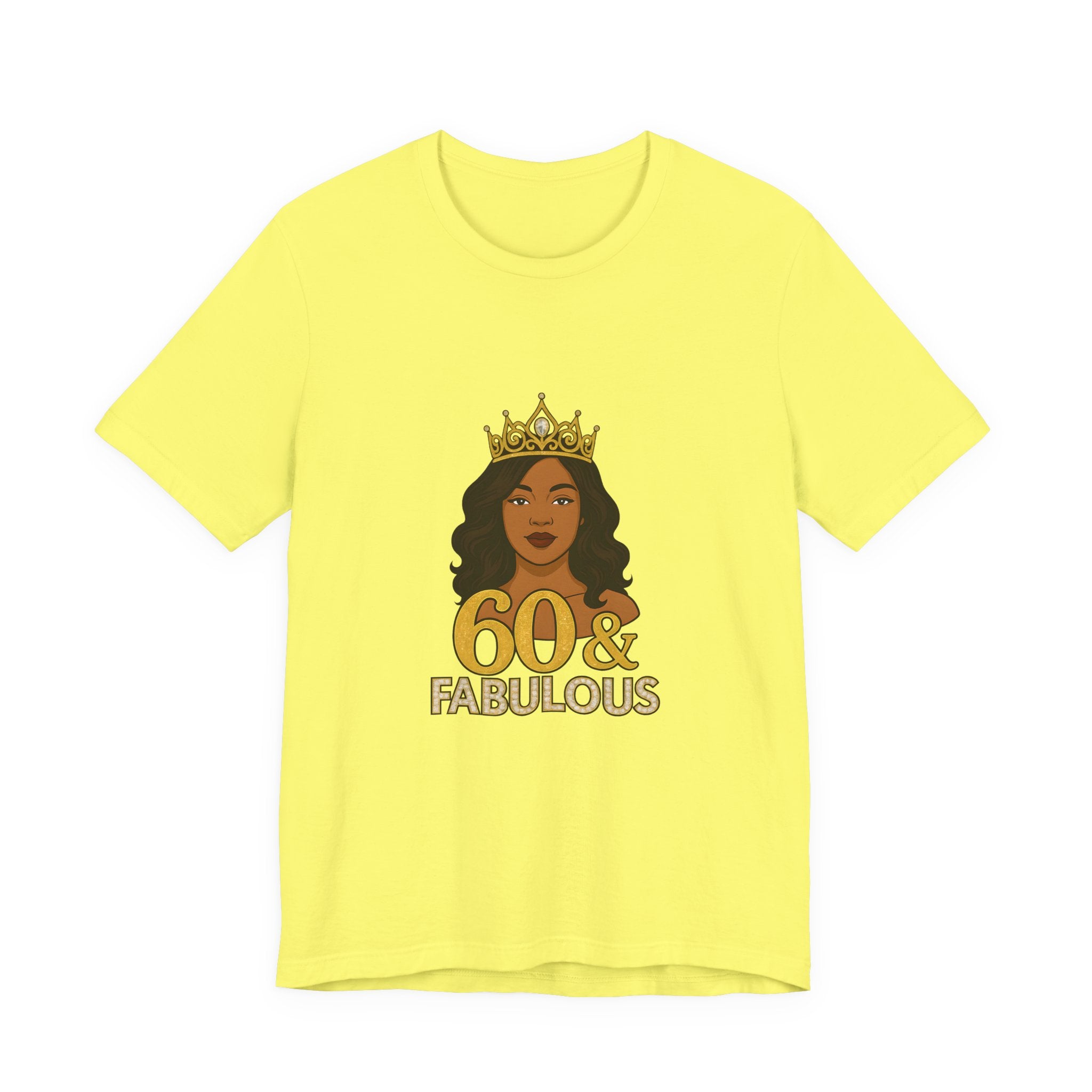 60 & Fabulous Unisex Tee, Birthday Gift Tee, Women's Celebration Shirt, Fun Milestone Birthday Apparel, Perfect for 60th Birthday Party