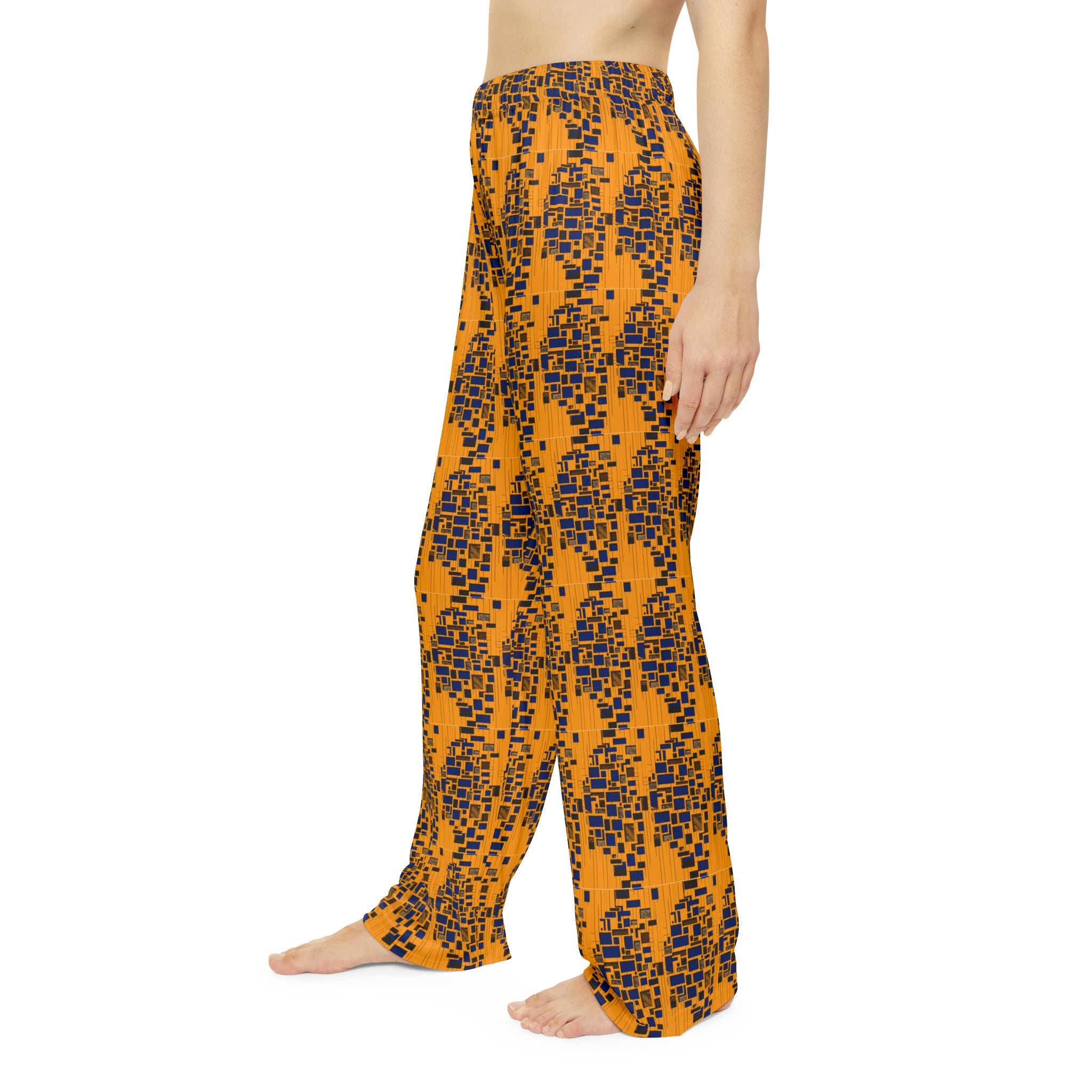 Stylish Women's Pajama Pants - Colorful Geometric Design for Cozy Nights, Loungewear, Gift Idea, Sleepwear, Home Comfort