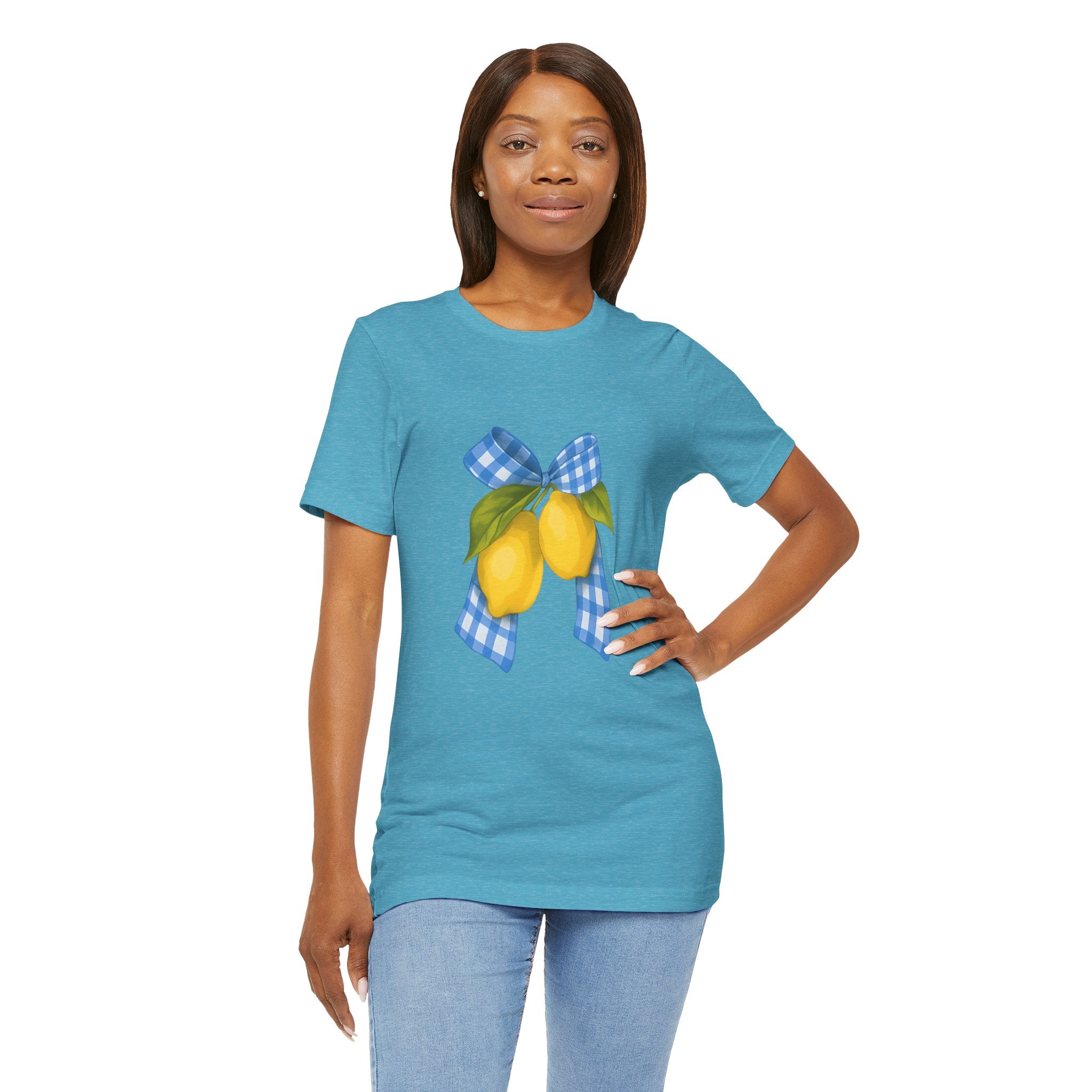 Lemon Blossom Unisex Tee - Summer Vibes, Farmhouse Style, Gifts for Her, Casual Wear, Garden Party Attire