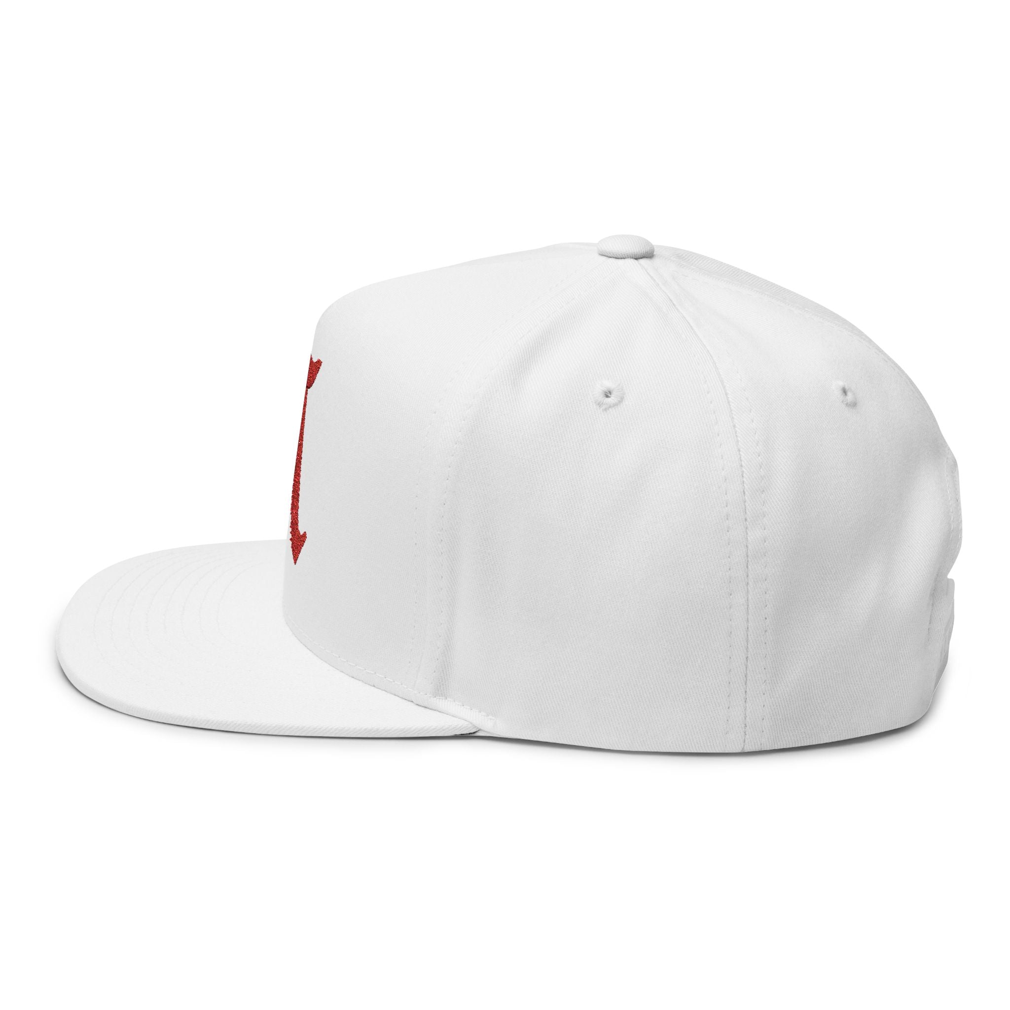 Stylish Embroidered Flat Bill Cap - Customizable, Trendy Hat for Everyday Use, Sports, Gifts, and Festivals
