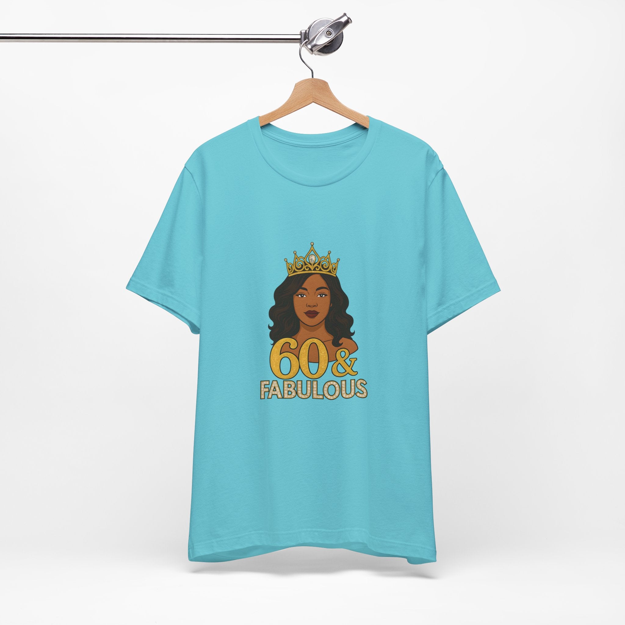 60 & Fabulous Unisex Tee, Birthday Gift Tee, Women's Celebration Shirt, Fun Milestone Birthday Apparel, Perfect for 60th Birthday Party