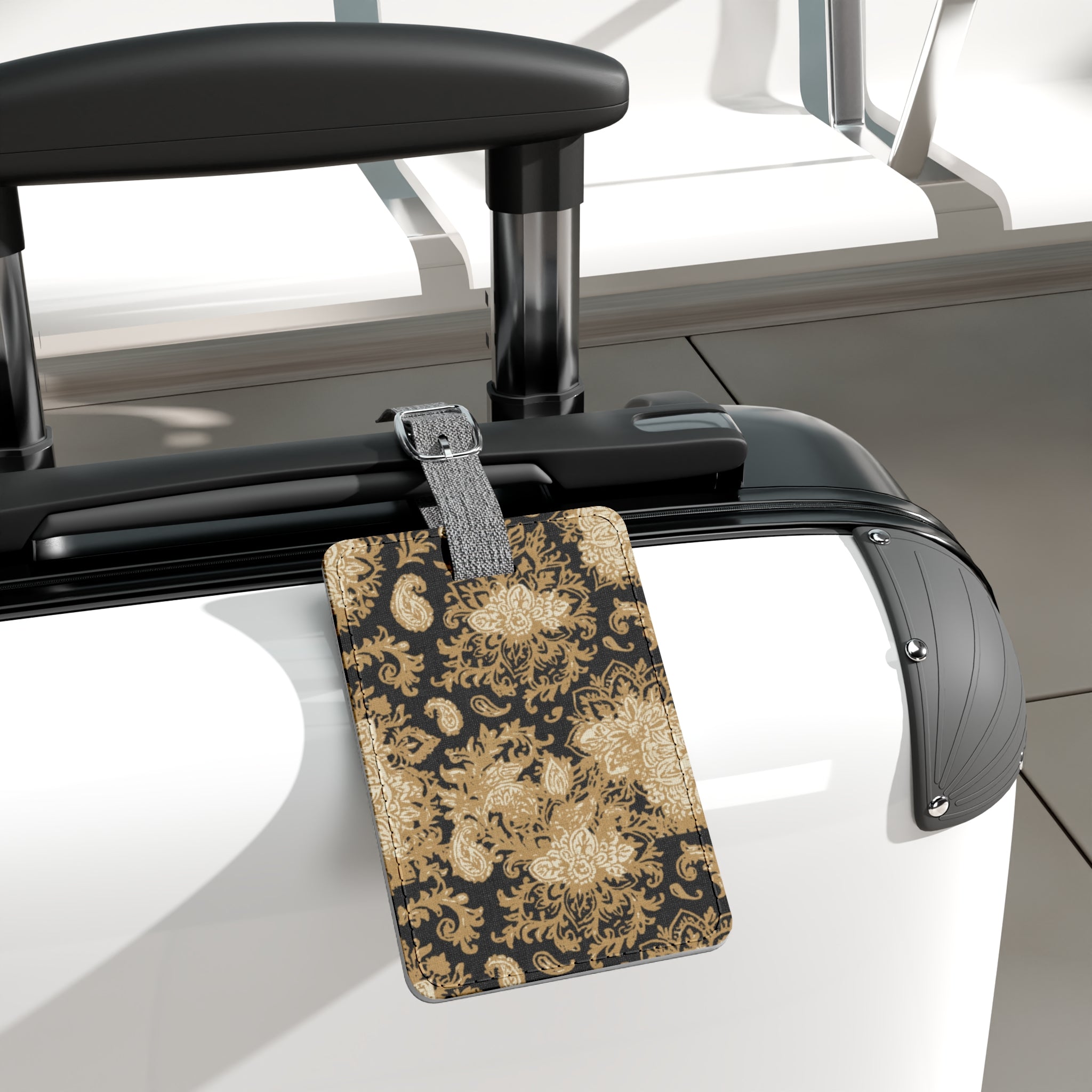 Elegant Saffiano Luggage Tag, Travel Accessory, Unique Gift for Travelers, Personalized Bag Tag, Stylish Baggage Identification