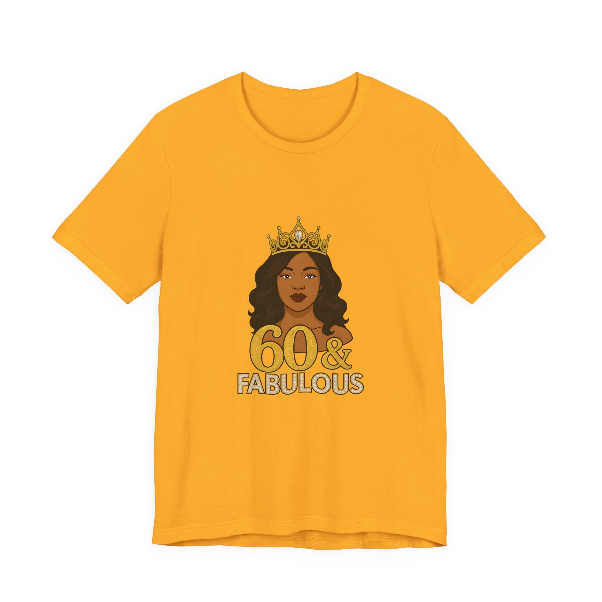 60 & Fabulous Unisex Tee, Birthday Gift Tee, Women's Celebration Shirt, Fun Milestone Birthday Apparel, Perfect for 60th Birthday Party