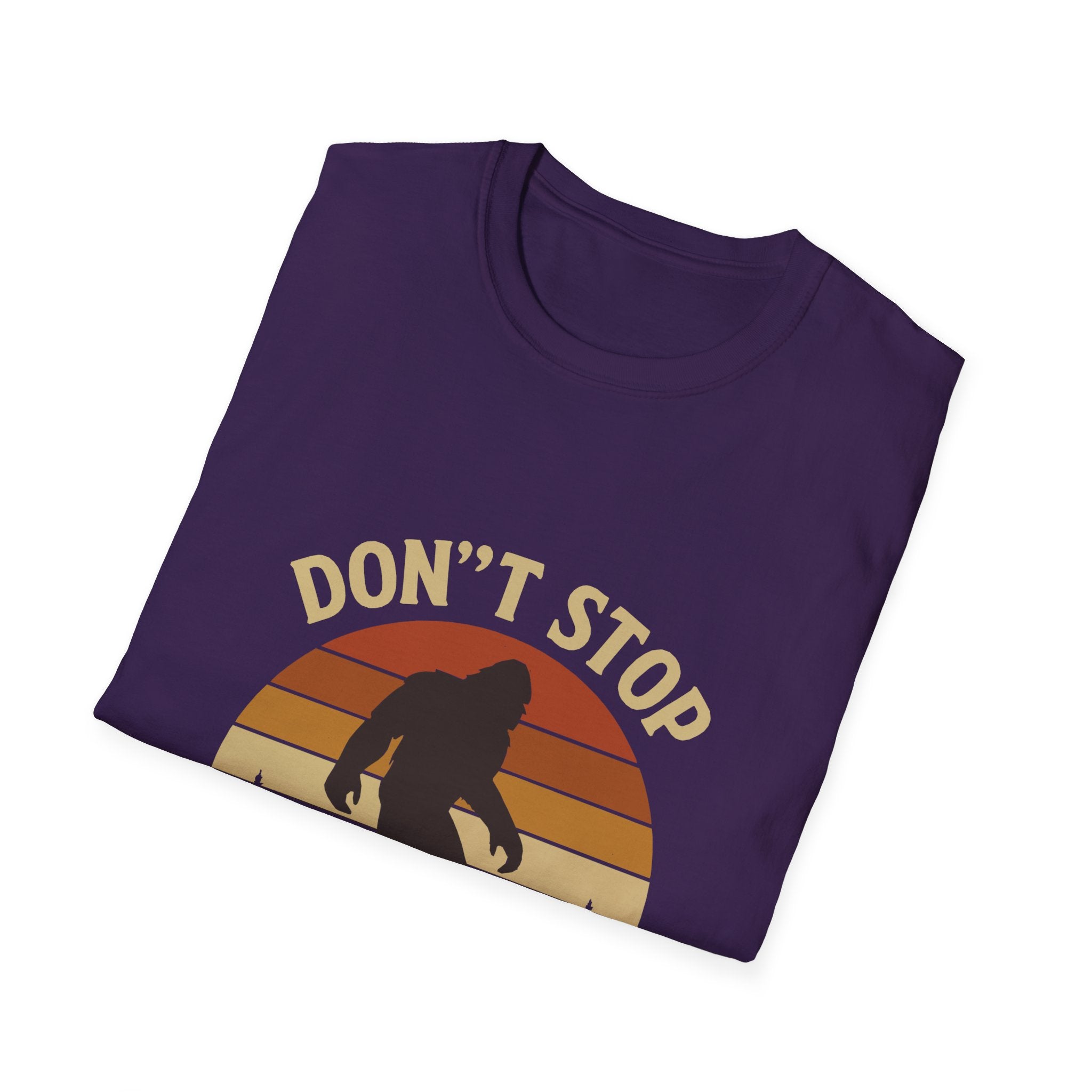 Don't Stop Believin' Unisex Softstyle T-Shirt, Inspirational Tee, Music Lover Gift, Motivational Shirt, Retro Graphic Top