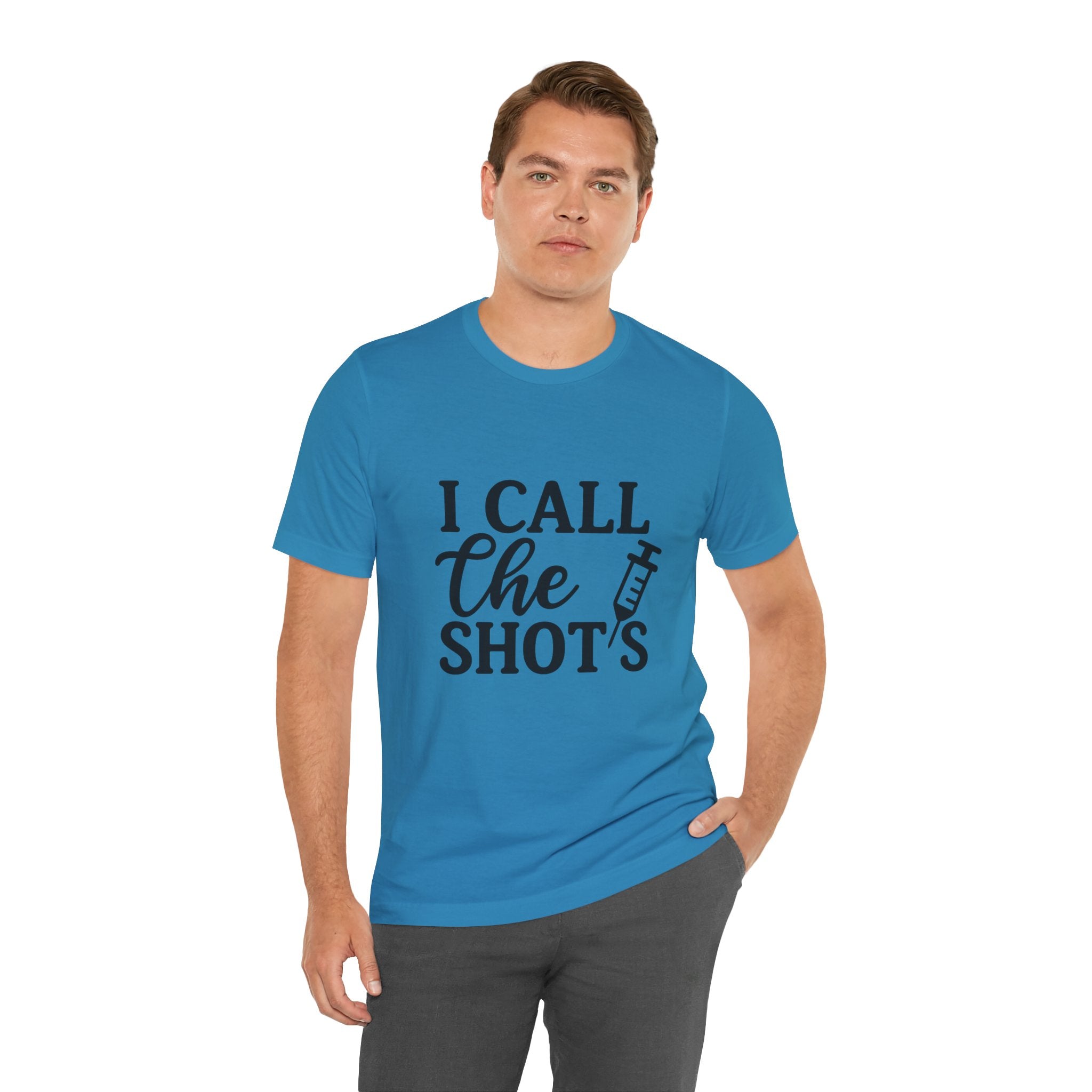 I Call the Shots  Tee, Fun Medical Humor Tee, Gift for Nurses, Healthcare Professional Shirt, Quirky Vaccine Shirt, [...]