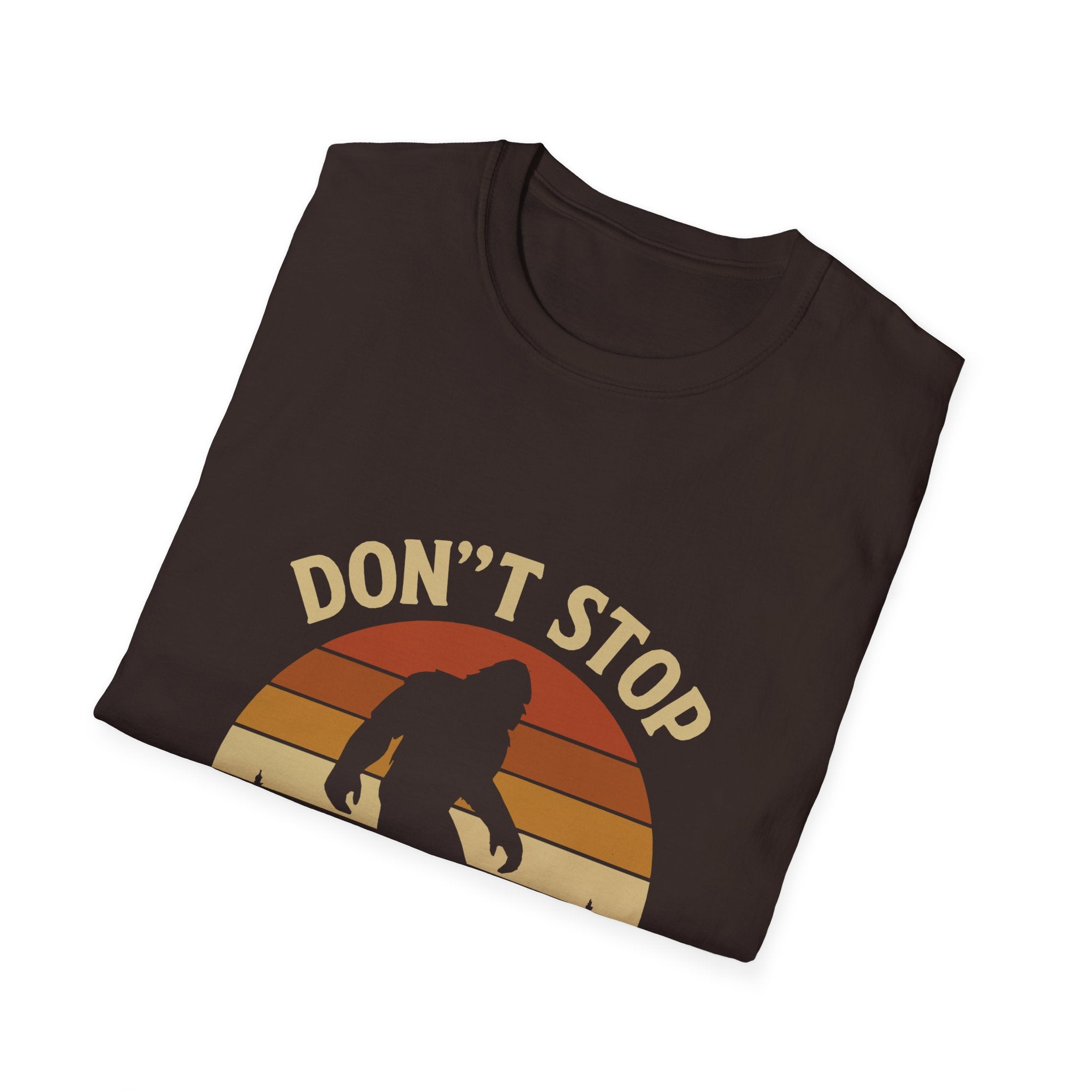 Don't Stop Believin' Unisex Softstyle T-Shirt, Inspirational Tee, Music Lover Gift, Motivational Shirt, Retro Graphic Top