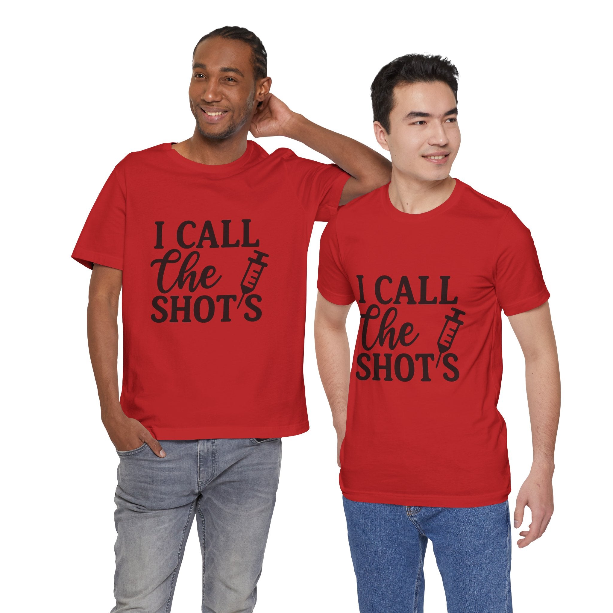 I Call the Shots  Tee, Fun Medical Humor Tee, Gift for Nurses, Healthcare Professional Shirt, Quirky Vaccine Shirt, [...]